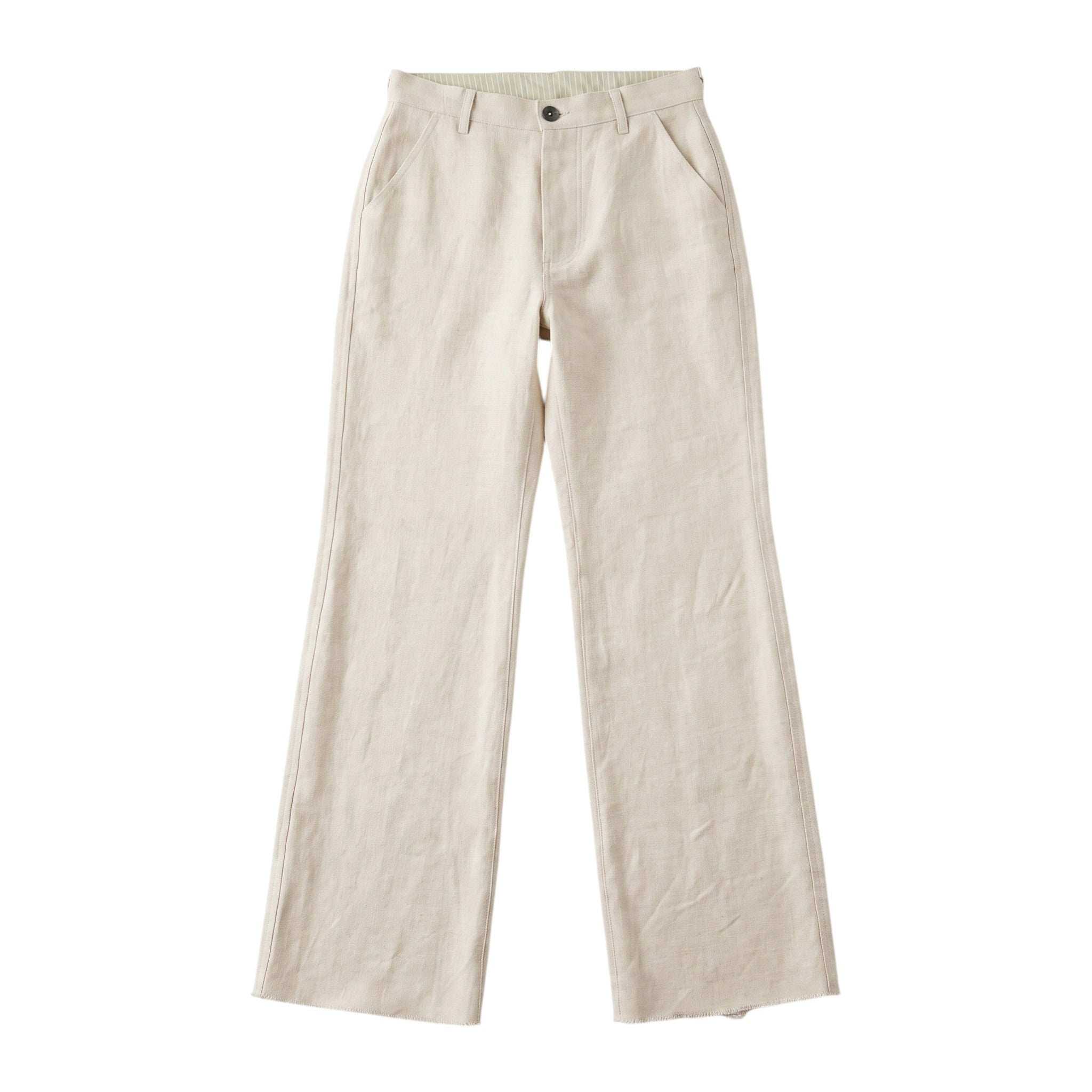 Linen Silk Placket pants