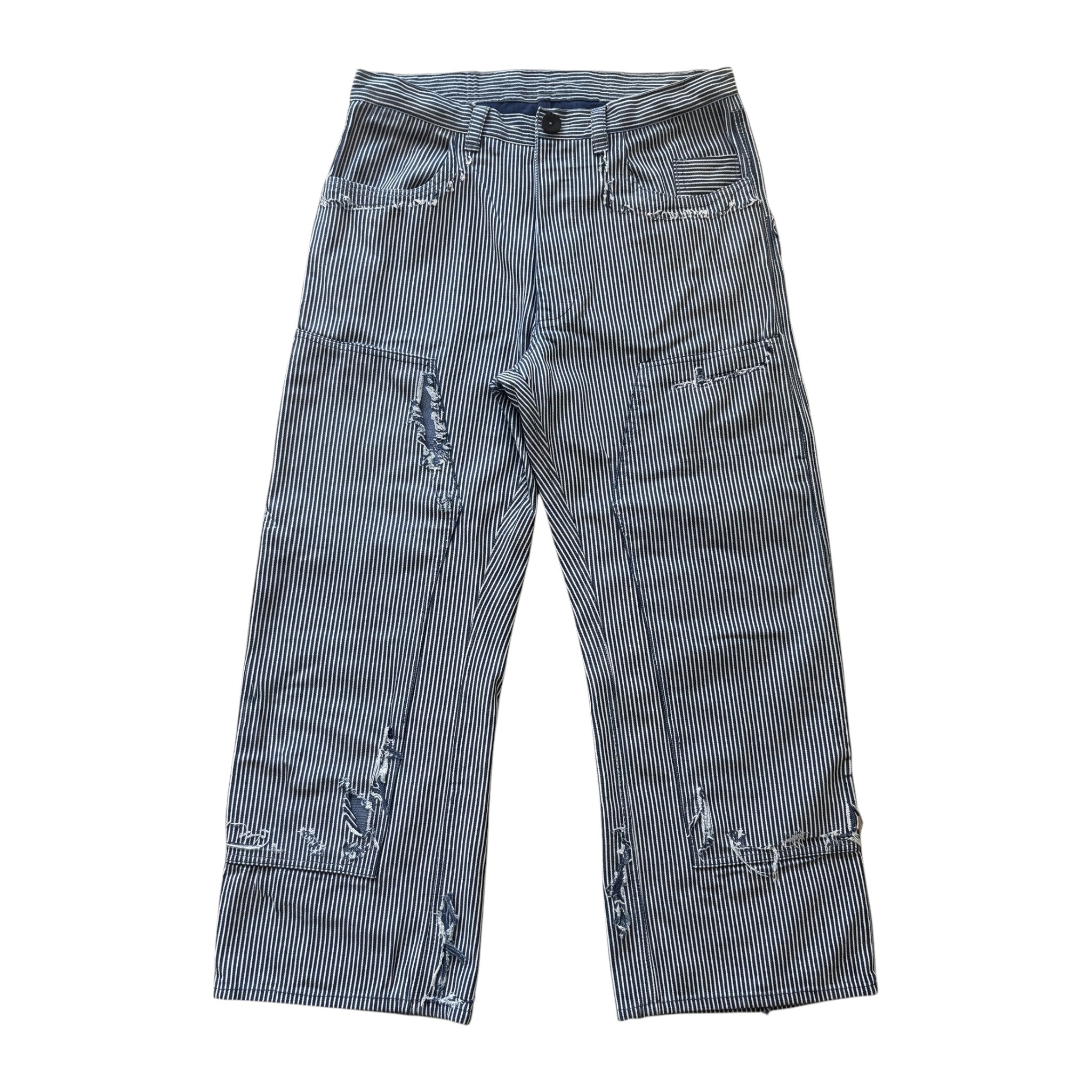 Distressed railroad pants