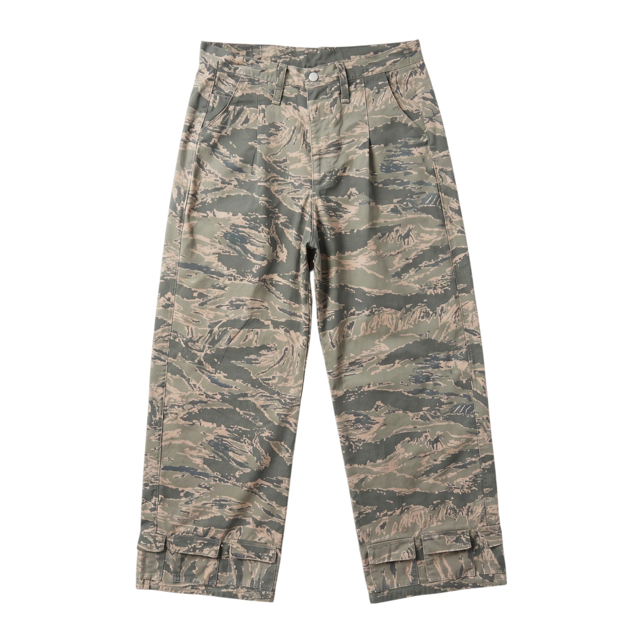 Pleated Camo pocket pants