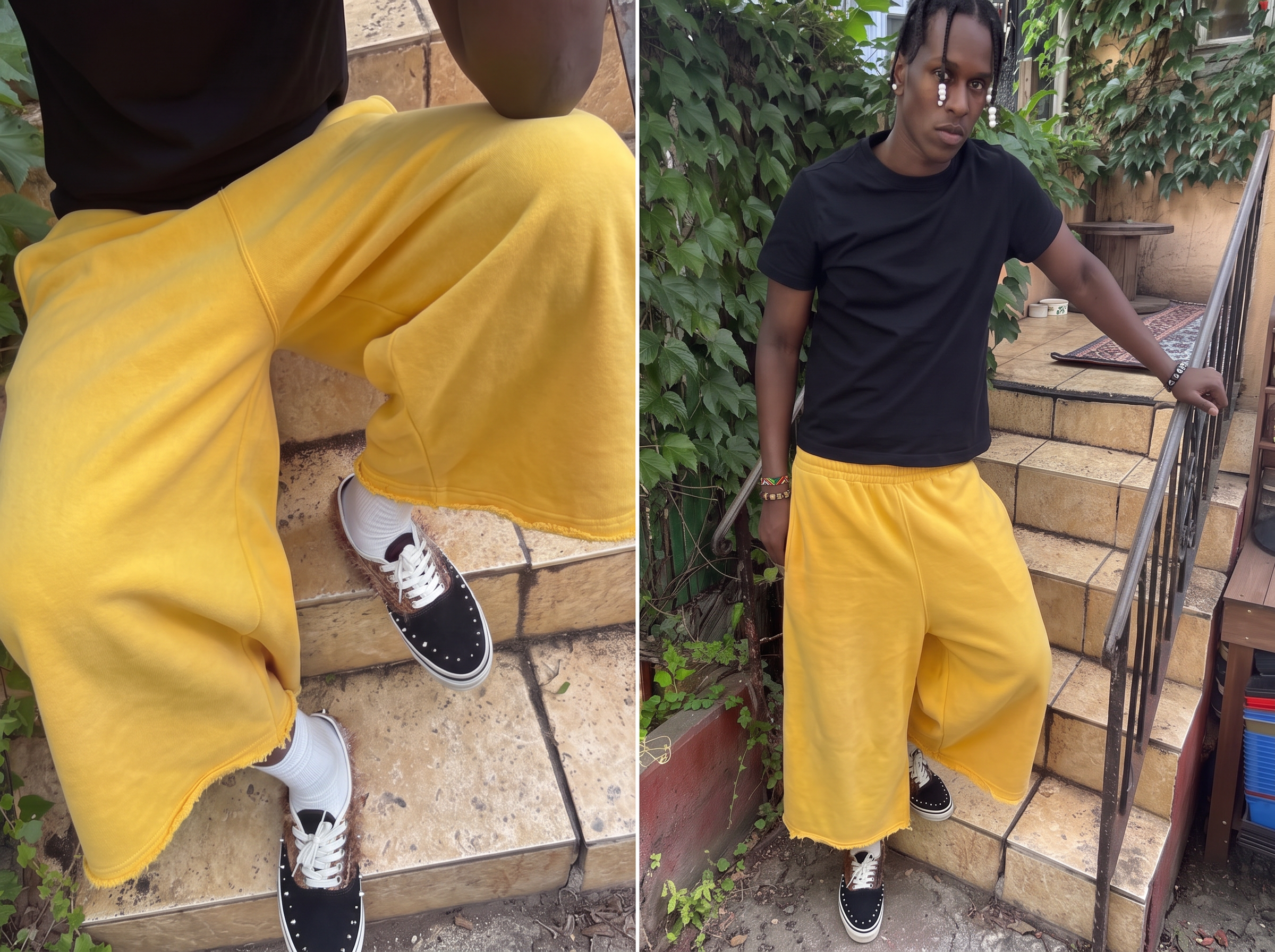 Everyday 3/4 Sweatshorts, Yellow