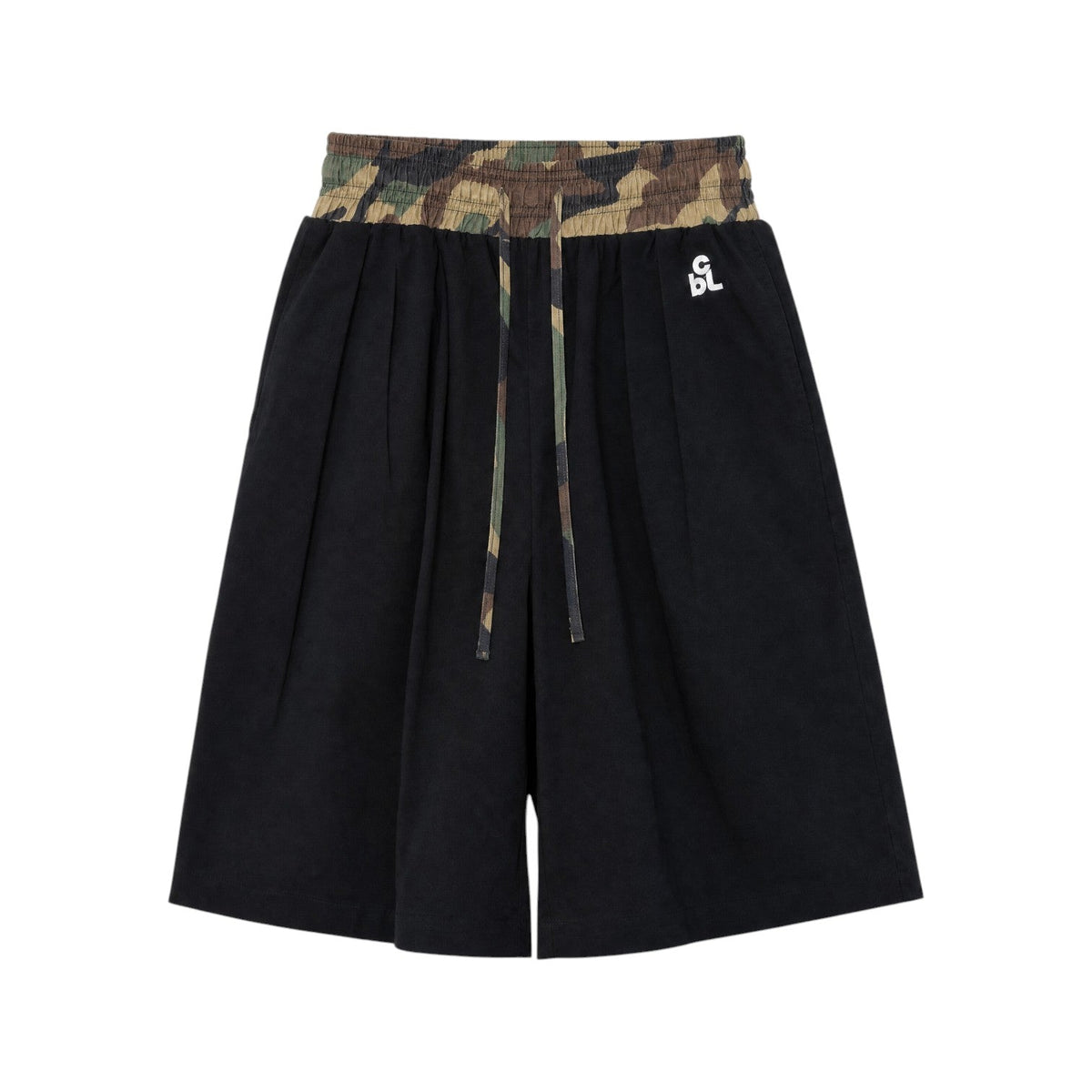 Waistband Shorts, Camo