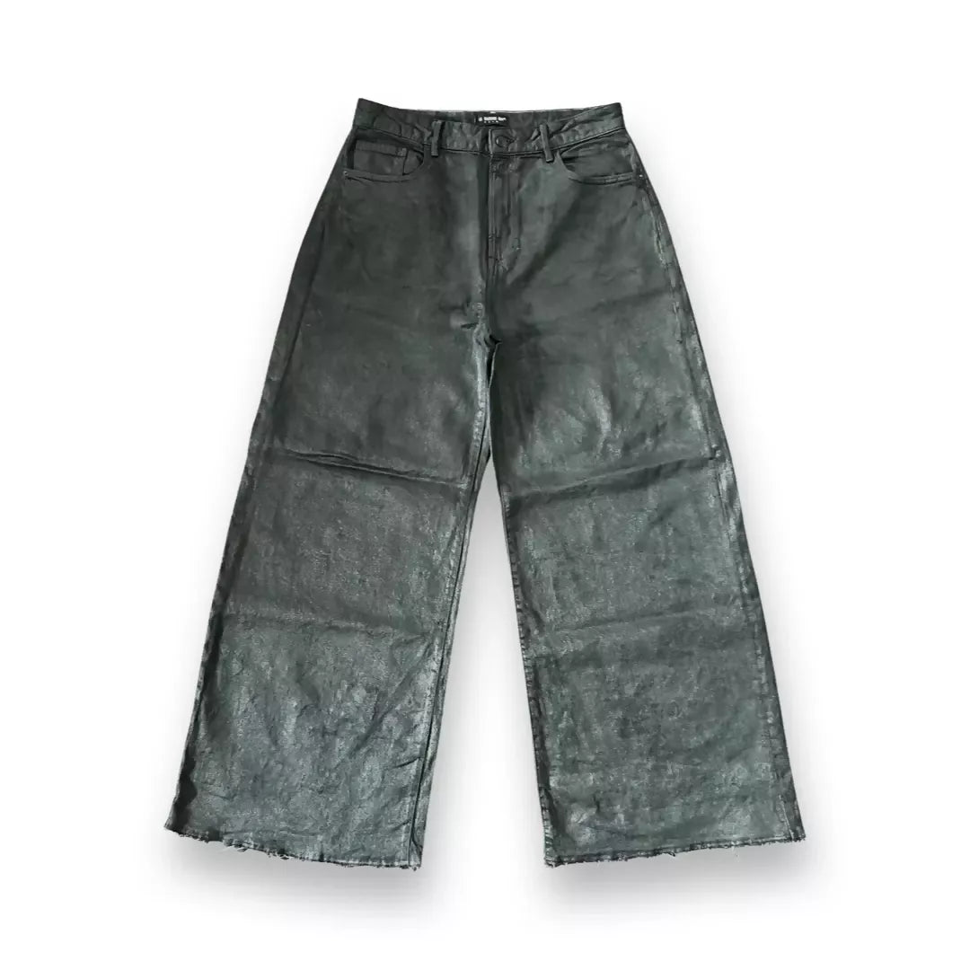 Wide-leg Wax Denim 5