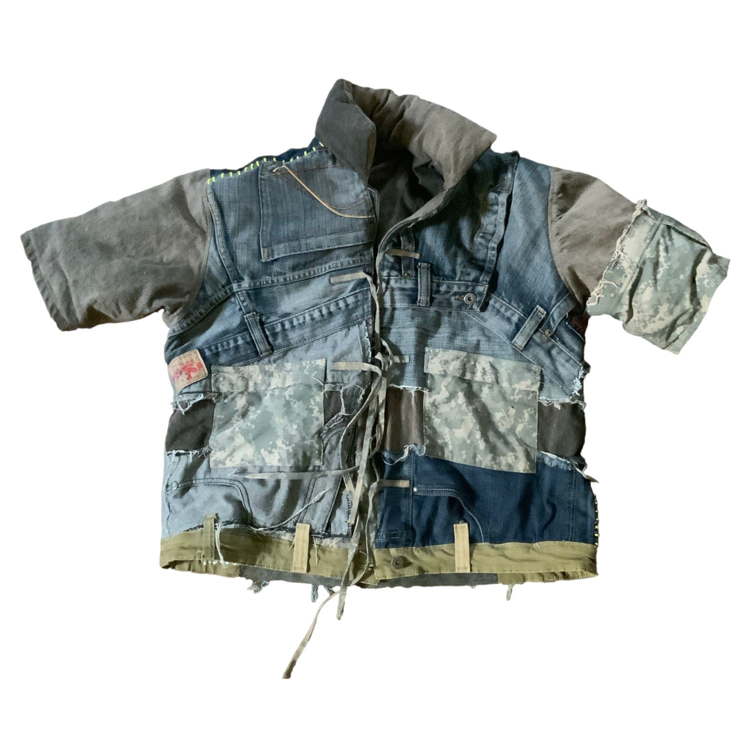 RECONSTRUCTED DENIM SHIRT
