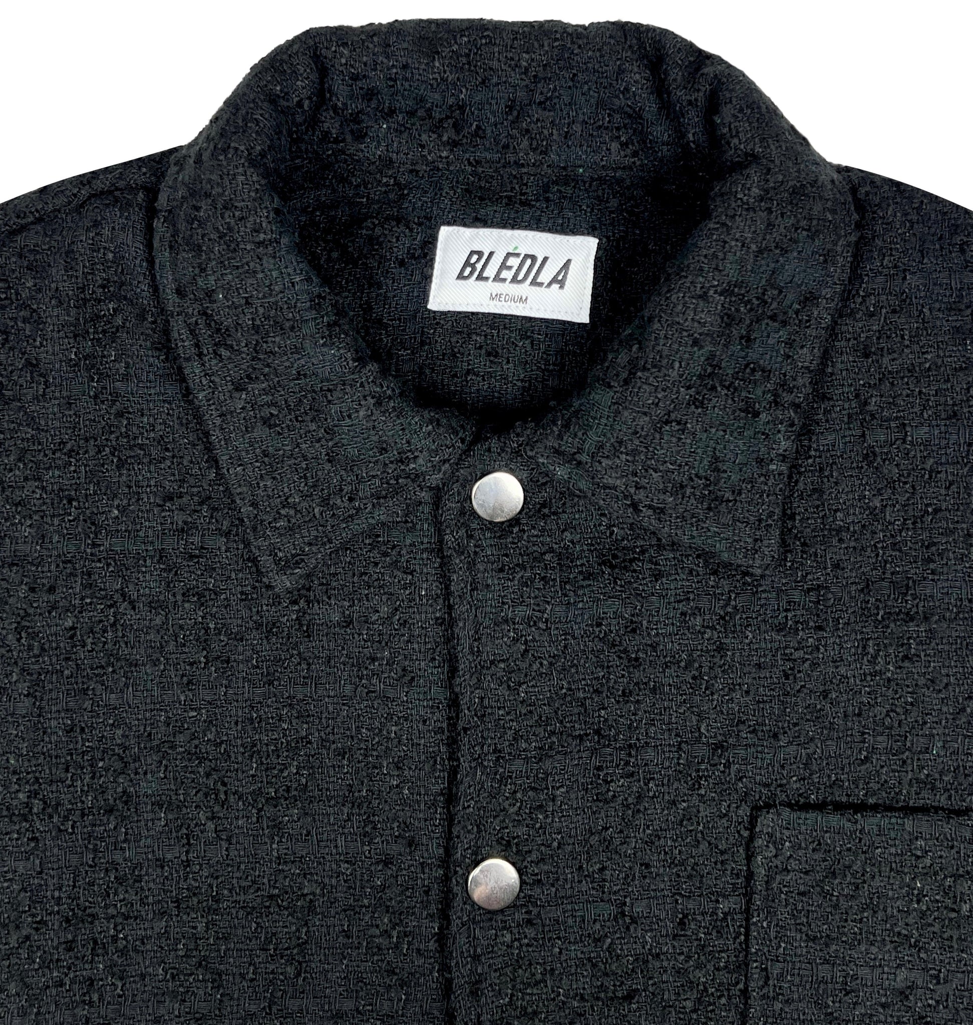 Trouvaille Textured Overshirt - Black