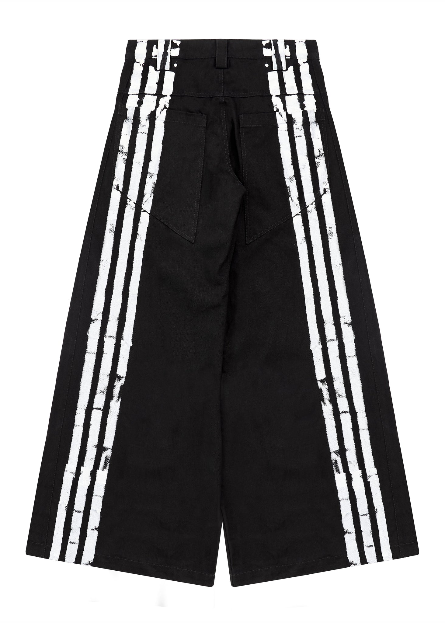 STRIPES BLACK JEANS