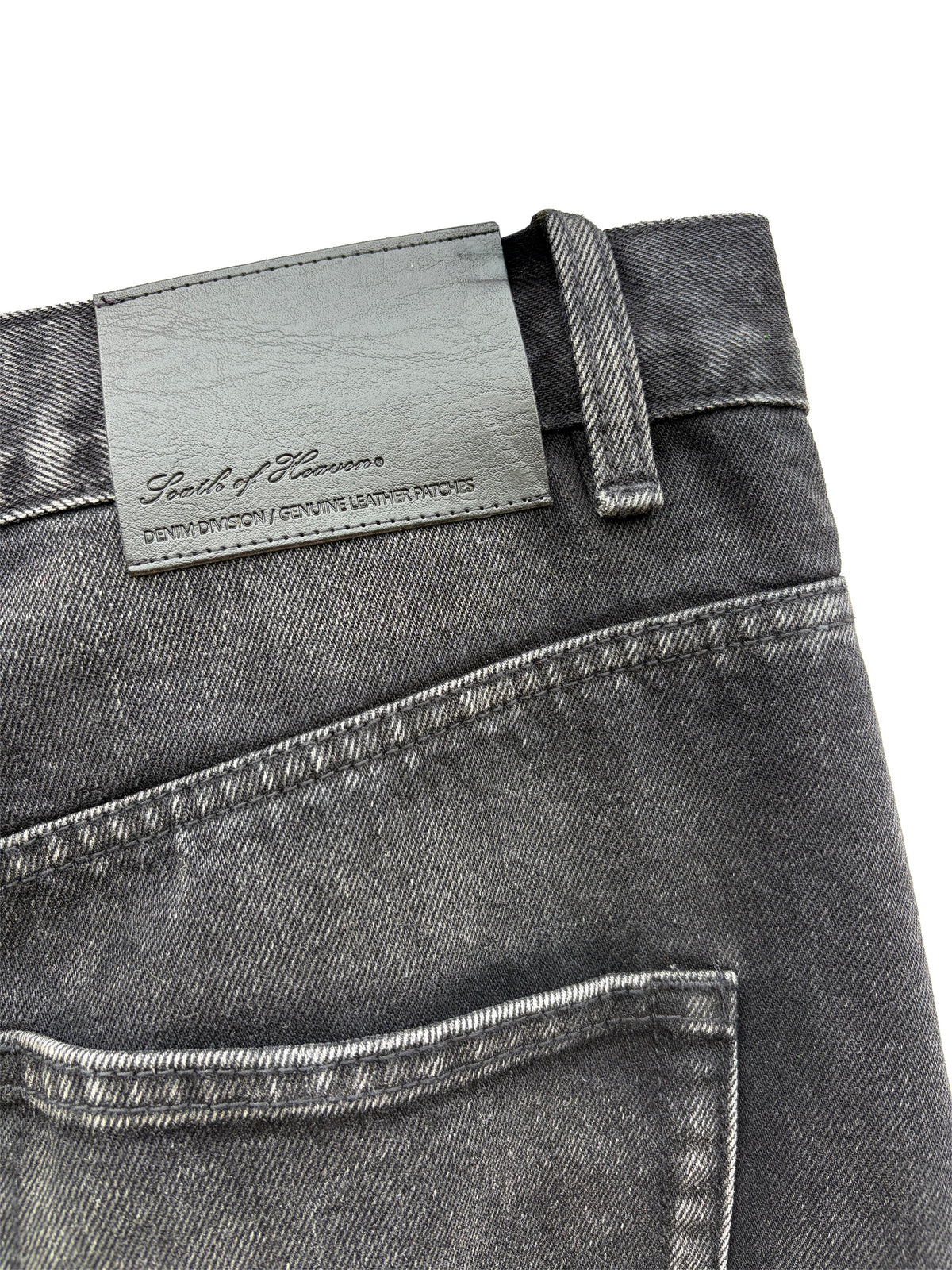 MOSES - Genuine Leather Knee Pad Denim