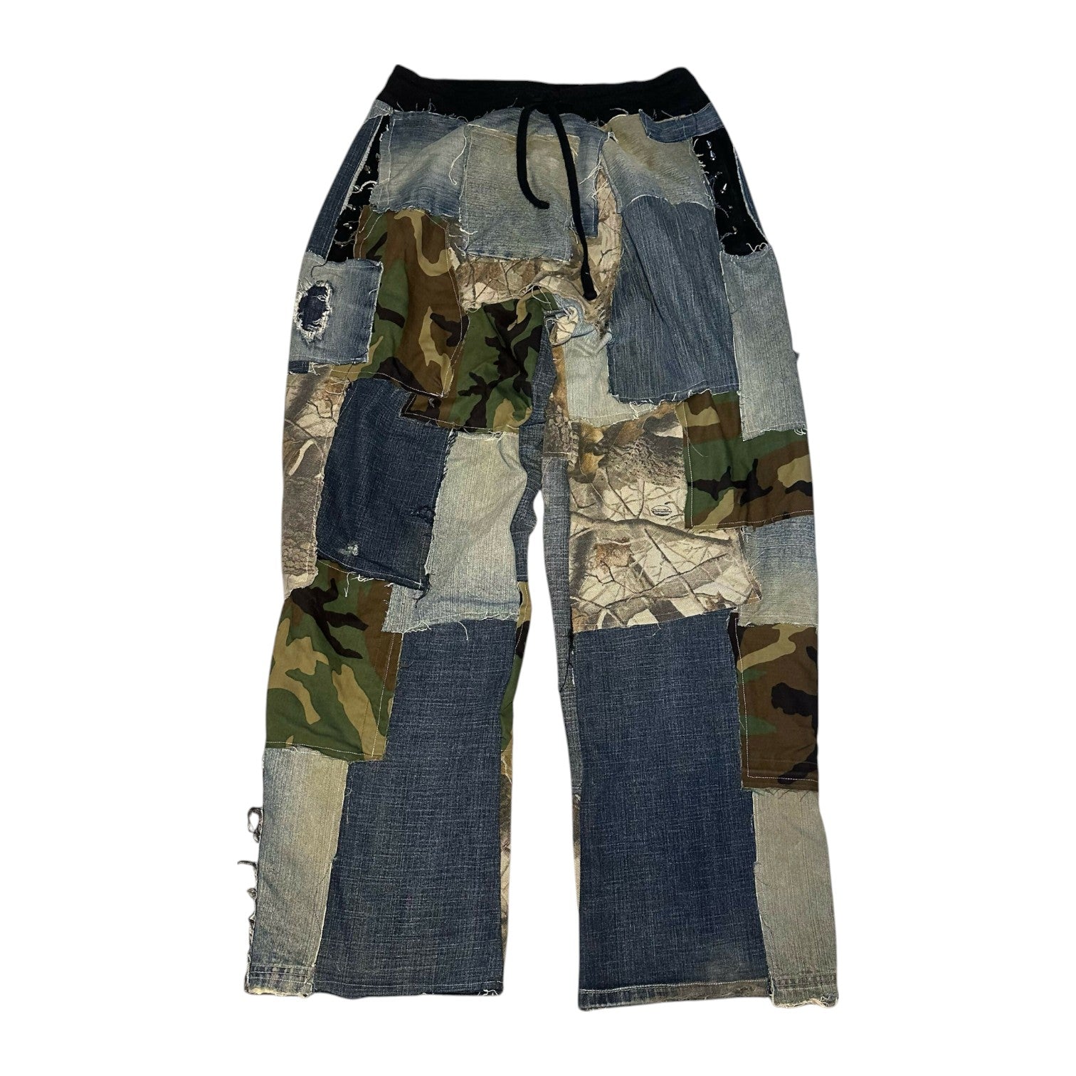 camo denim hybrid pants