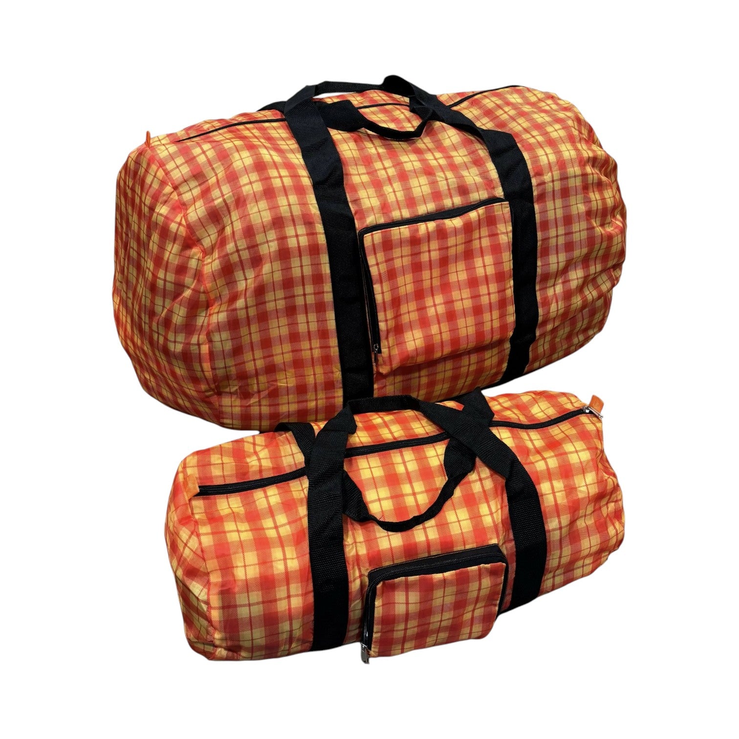 Packable Nylon Duffle Bag / Burnt Orange