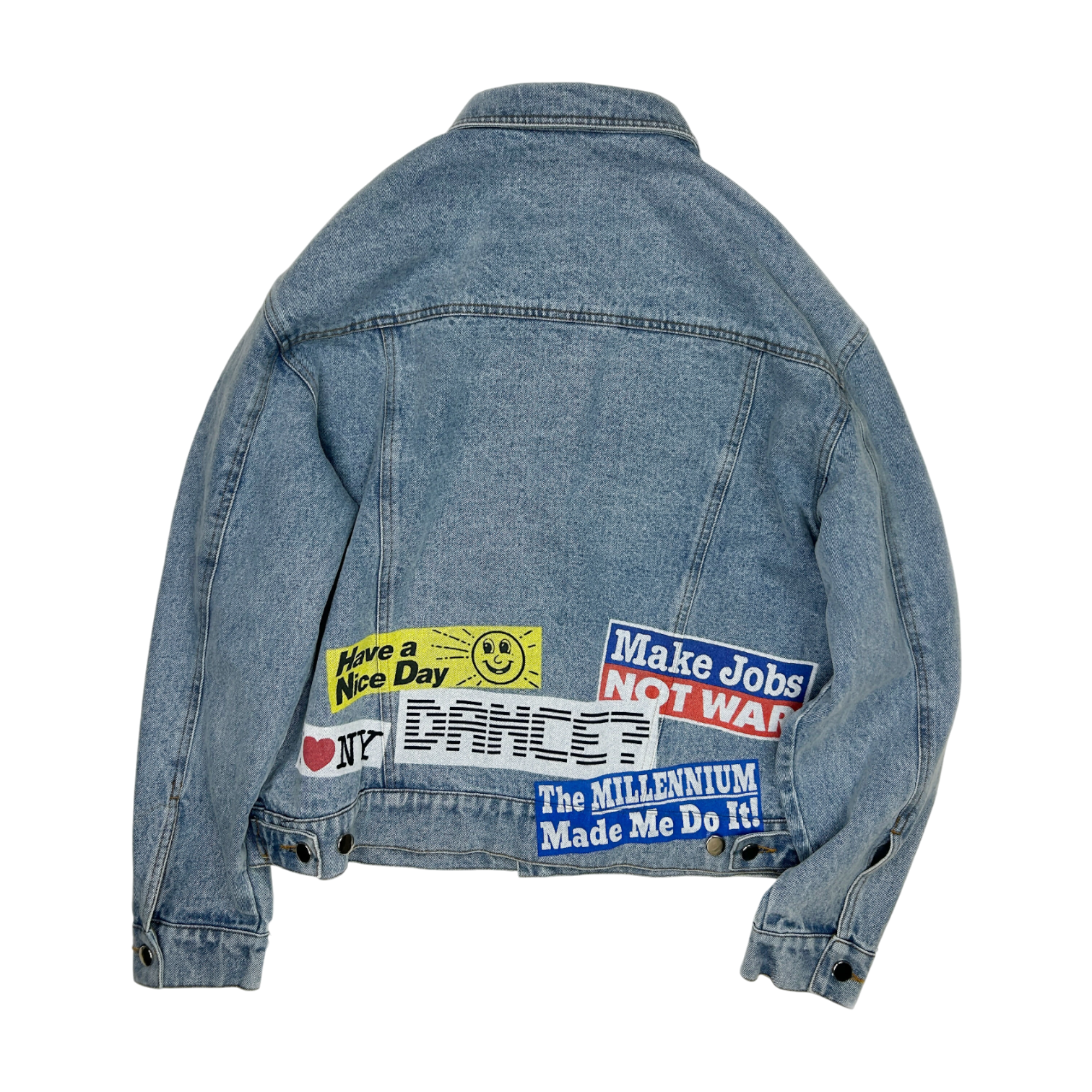 Bumper Sticker Denim Jacket