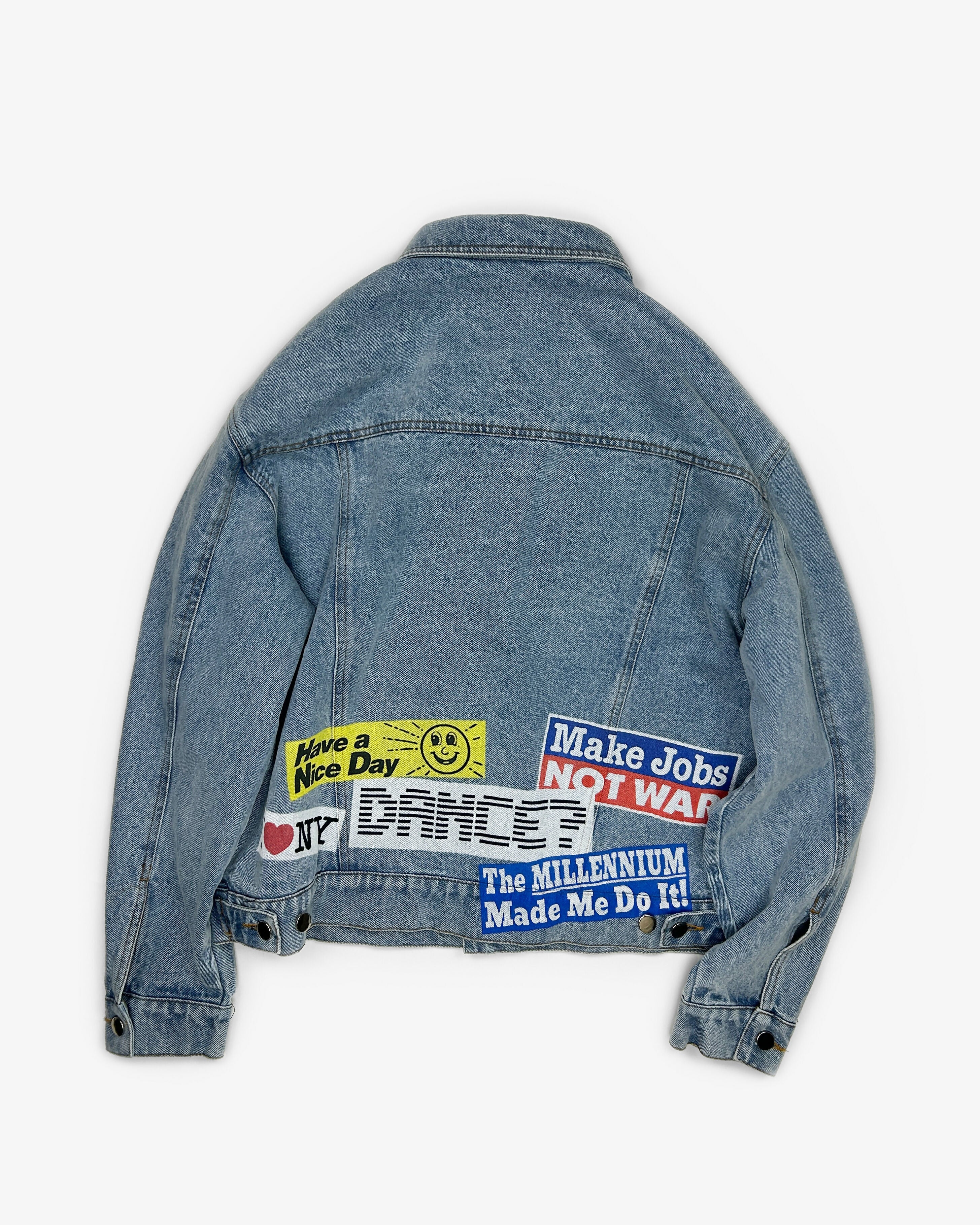 Bumper Sticker Denim Jacket