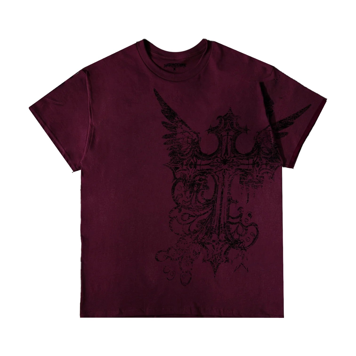 "ENIGMA" T-SHIRT - MAROON (LARGE)