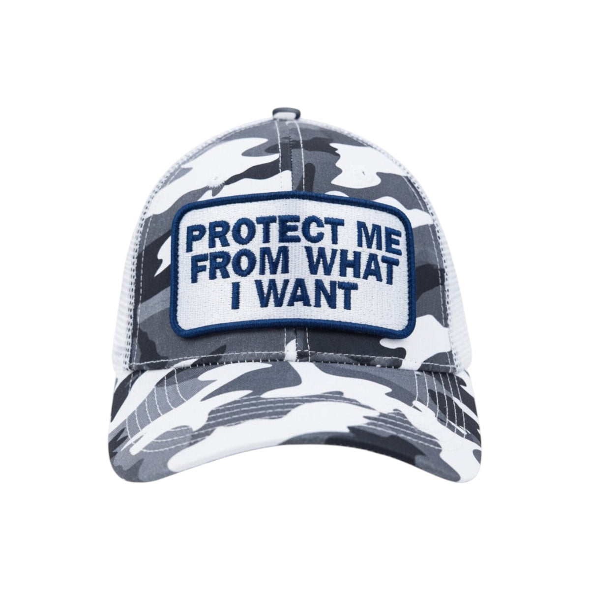 Prngrphy - Snow Camo Protect Me Trucker Hat