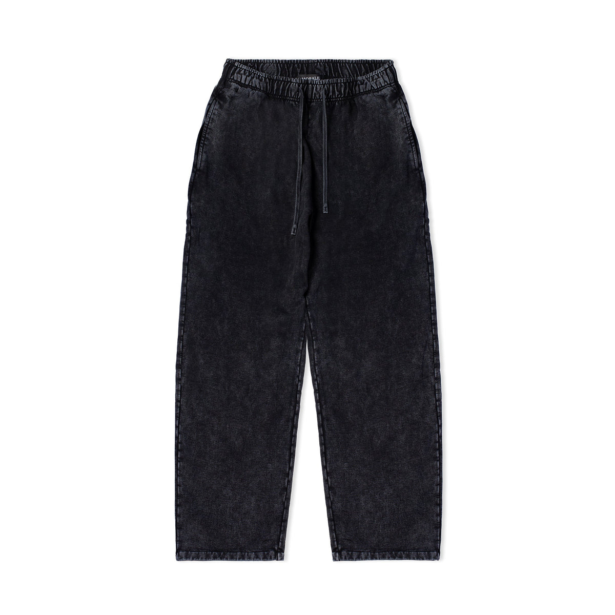BLACK WASHED LOOSE FIT SWEATPANTS
