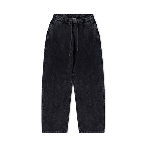 BLACK WASHED LOOSE FIT SWEATPANTS
