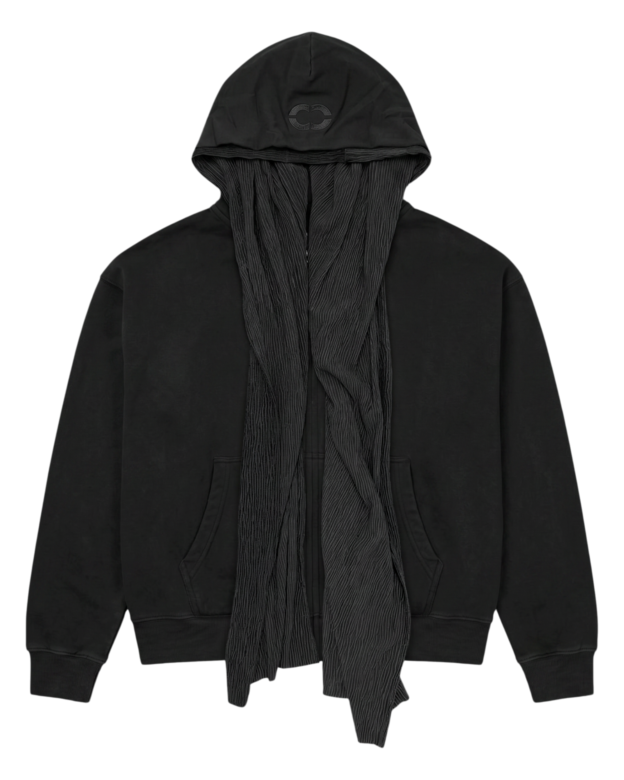MUSLIN SCARF HOODIE