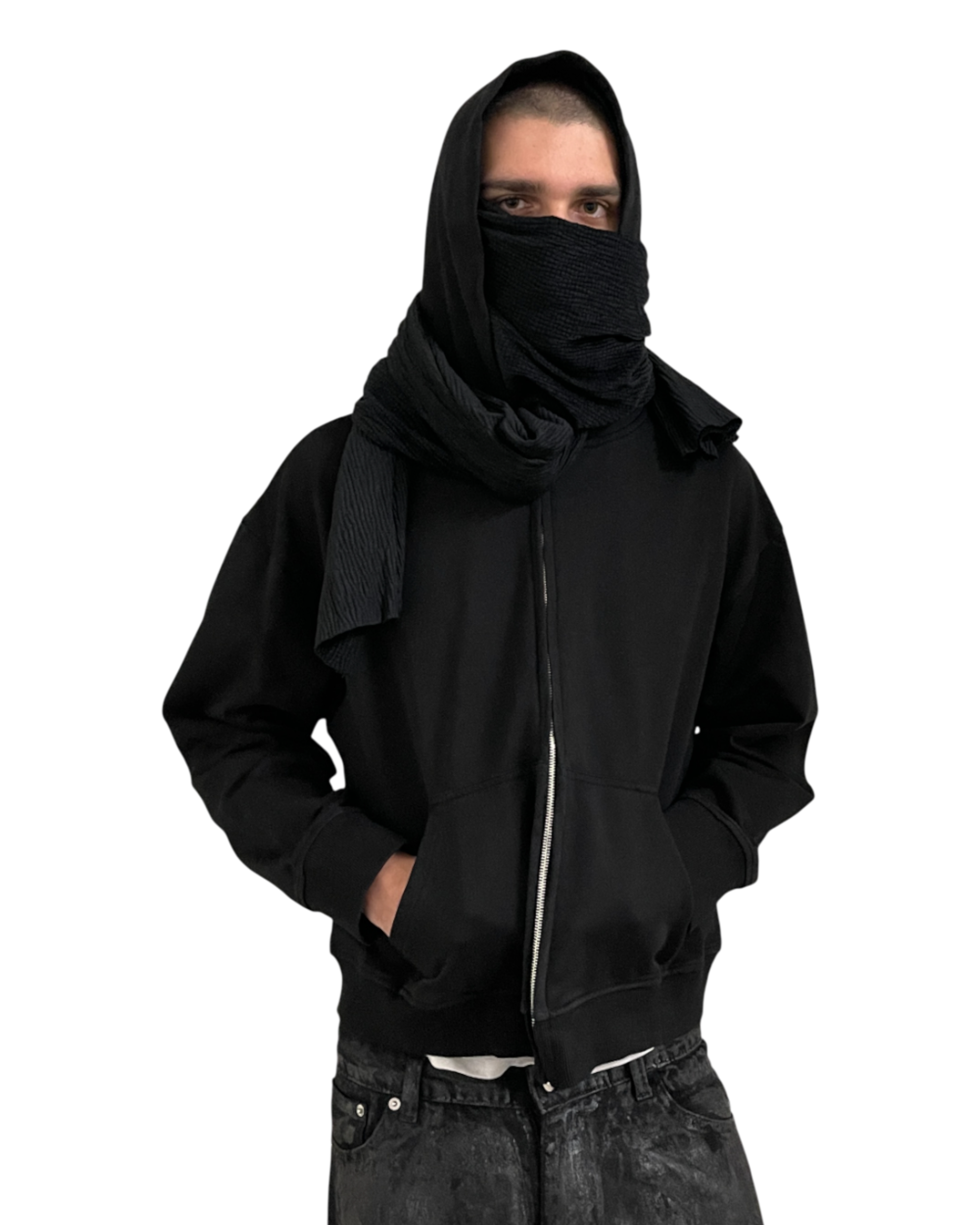 MUSLIN SCARF HOODIE – Lowheads