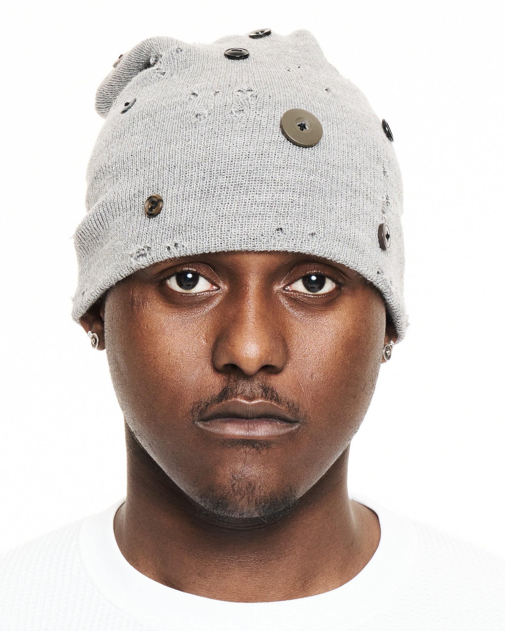 Grey Coraline Beanie