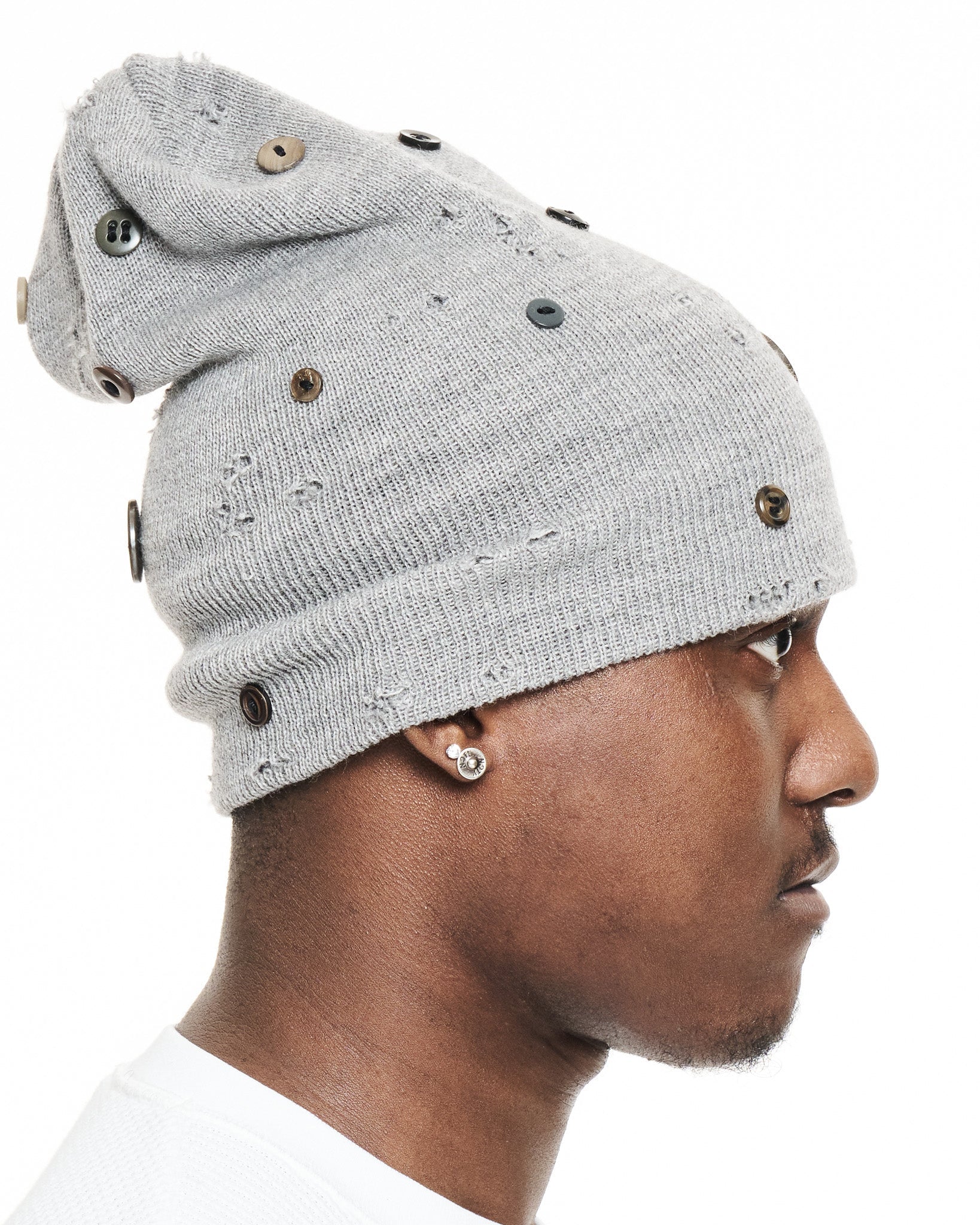 Grey Coraline Beanie