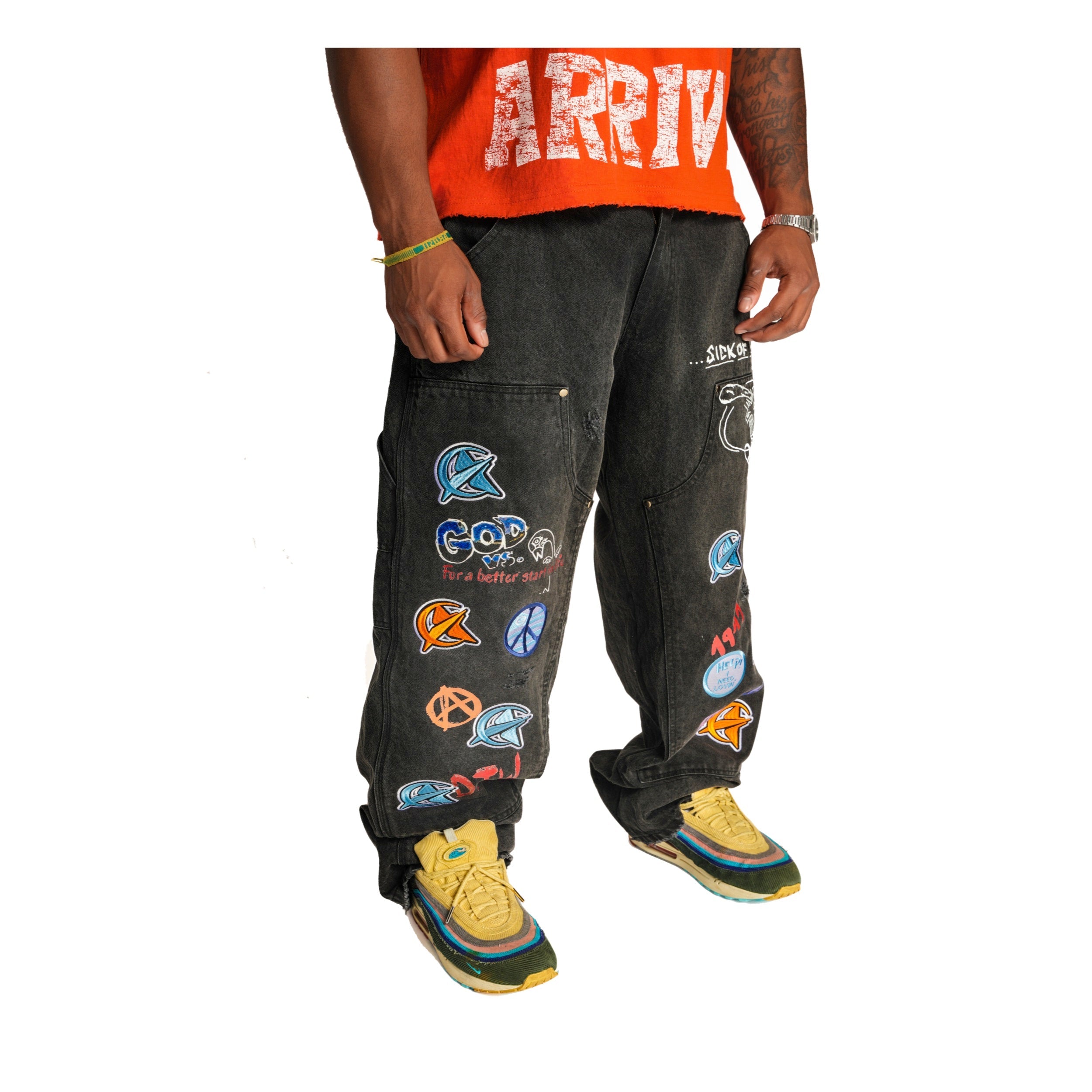 PATCHWORK DBL KNEE CARPENTERS