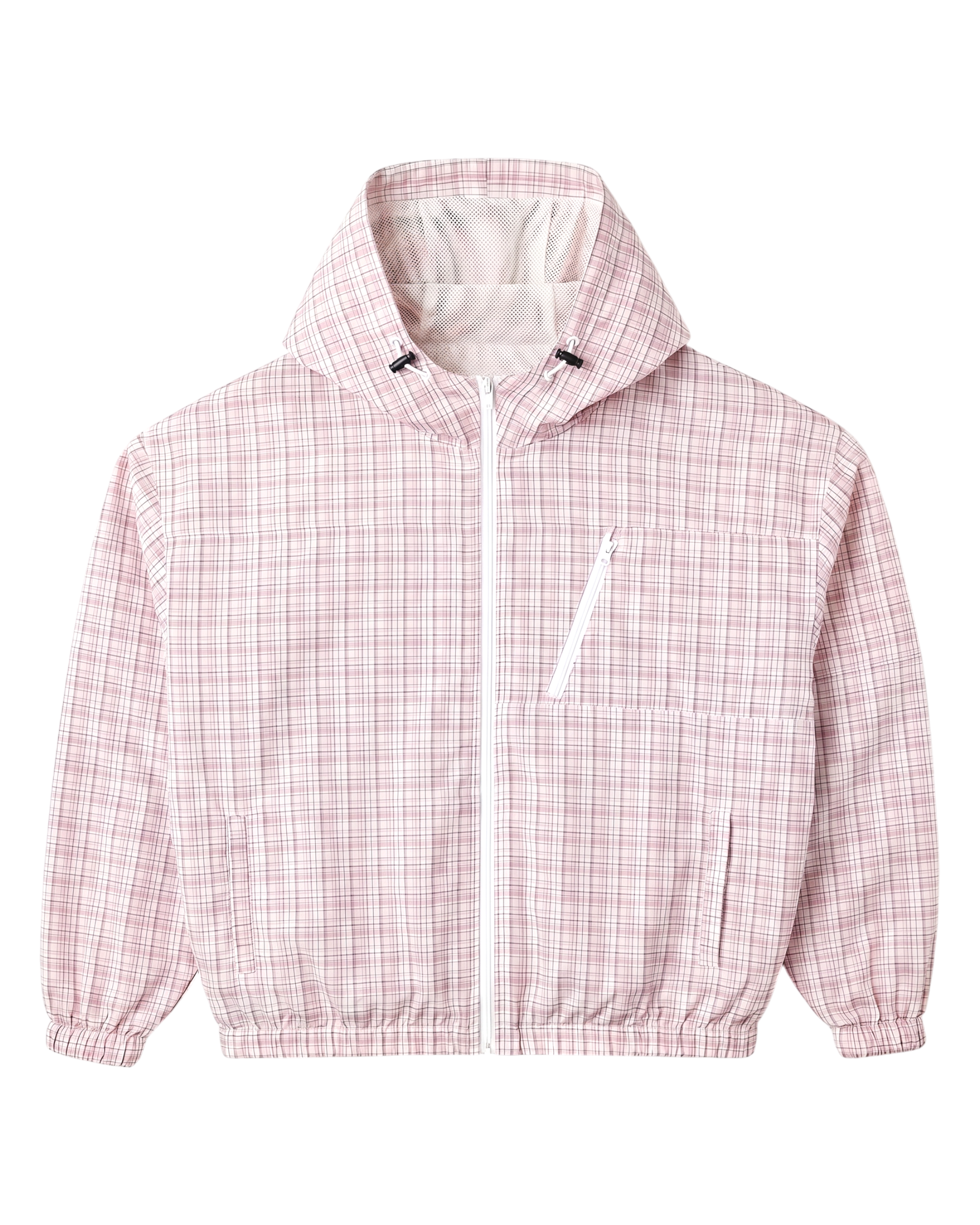 Plaid Windbreaker, Pink