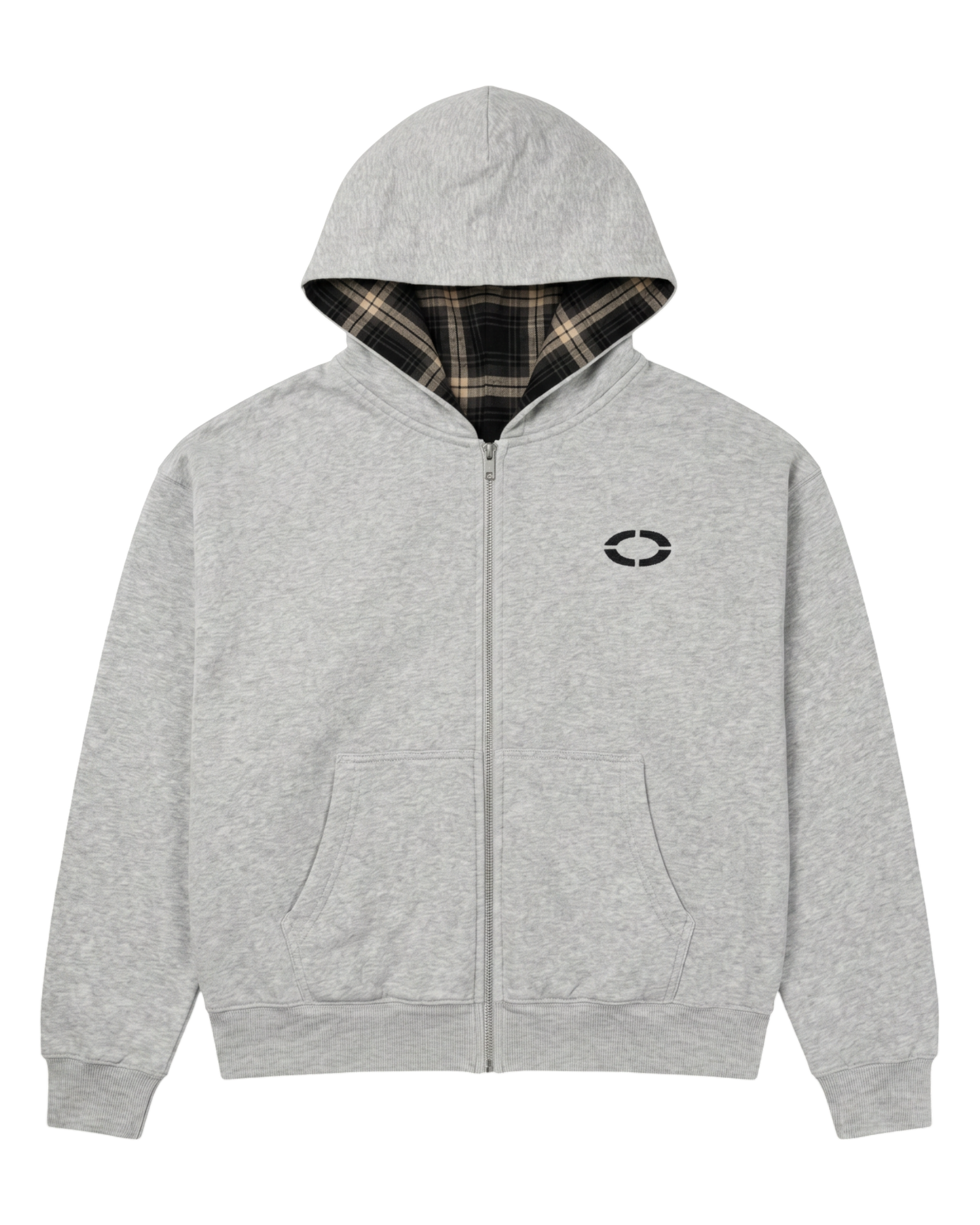 PLAID REVERSIBLE ZIP-UP
