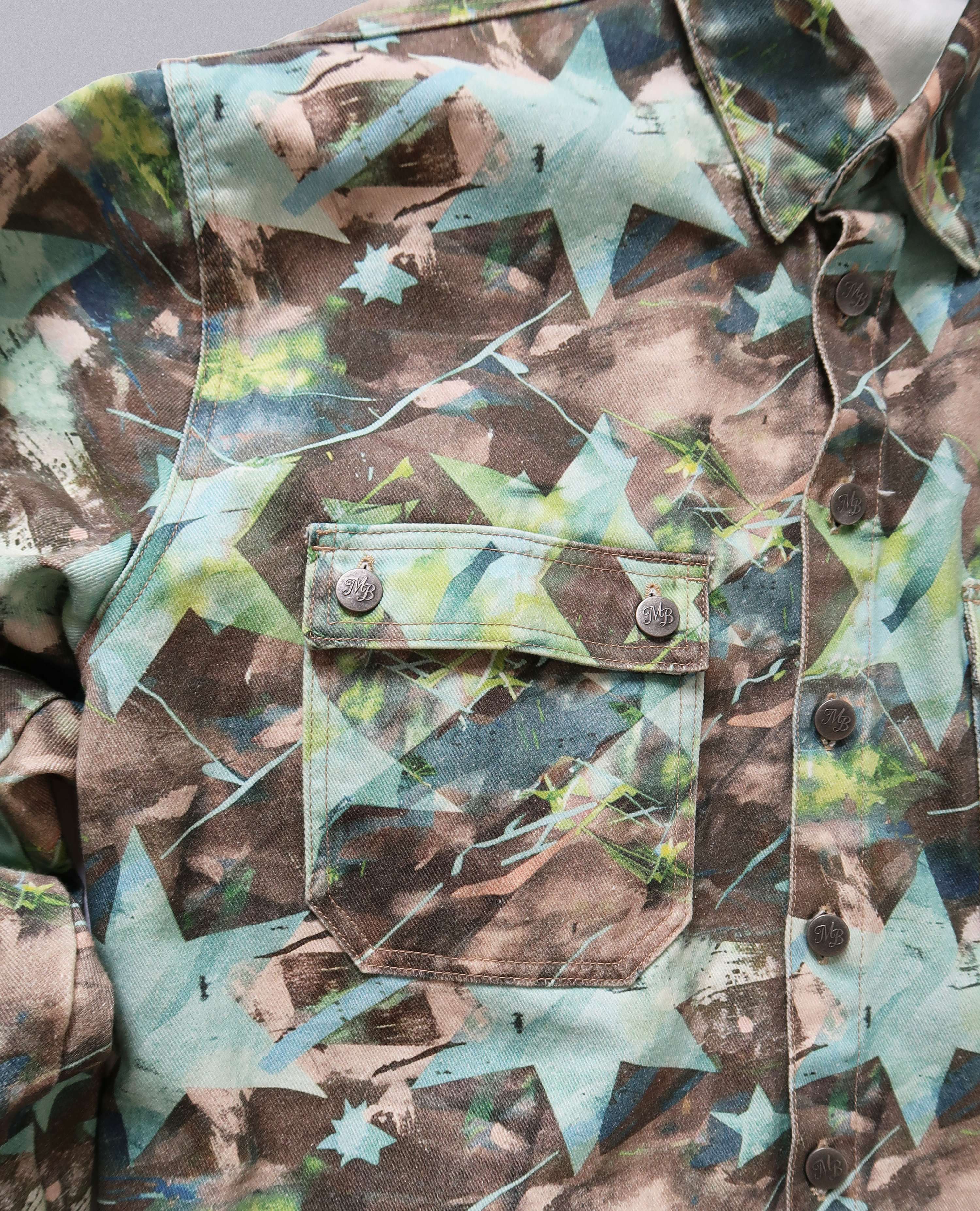 FADED STARS DENIM JACKET