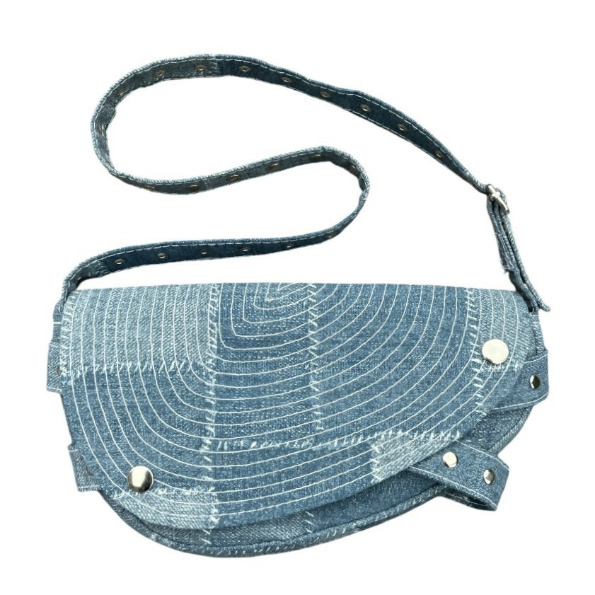 STUDDED SADDLE PURSE