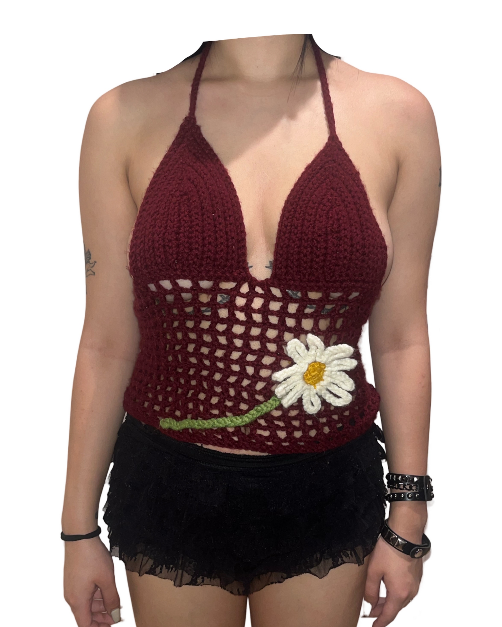 Crochet Daisy Halter Top