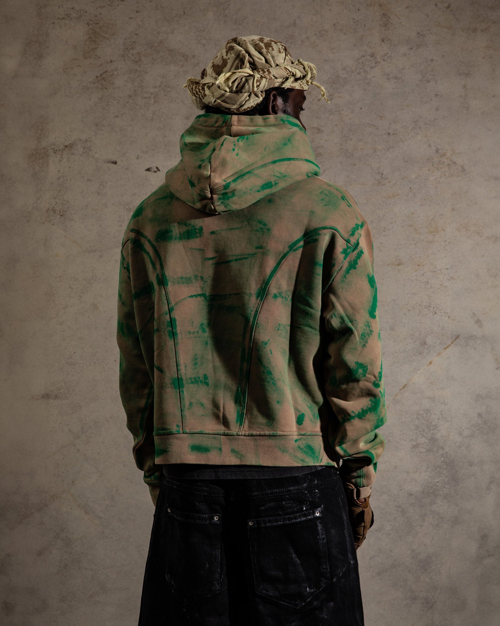 CAMO BRUSHED PRINCESS CUT HOODIE