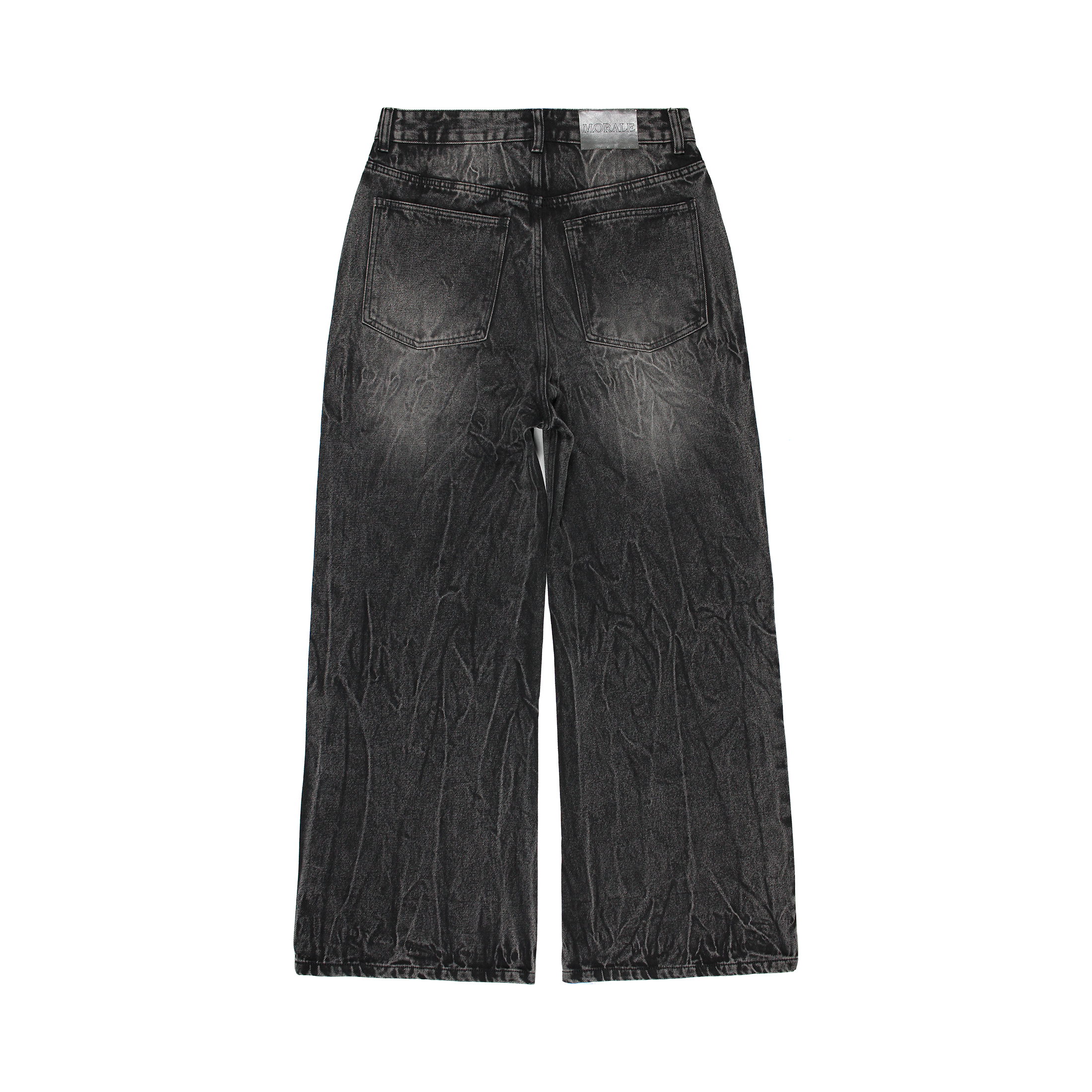 BLACK VEINS BAGGY JEANS V2