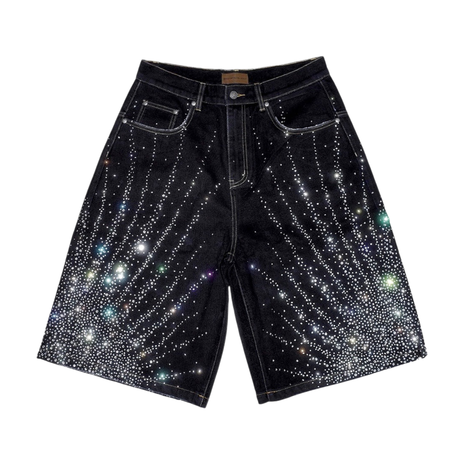 20K Diamond Starlight Denim Shorts IN Black