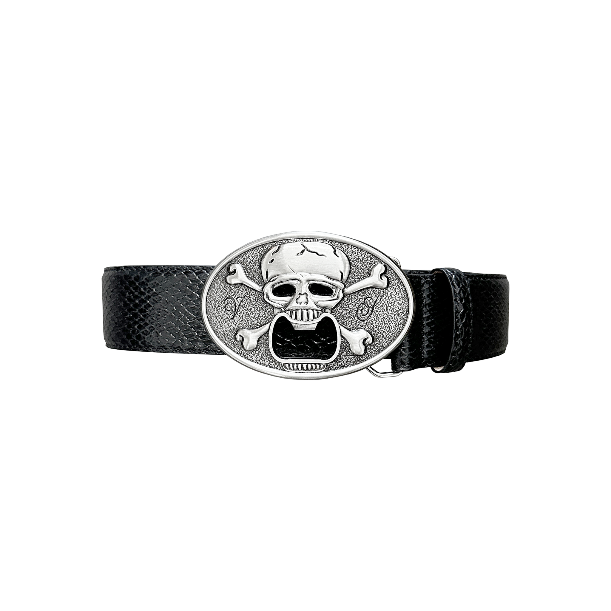 028 - "Expire" Python Leather Belt