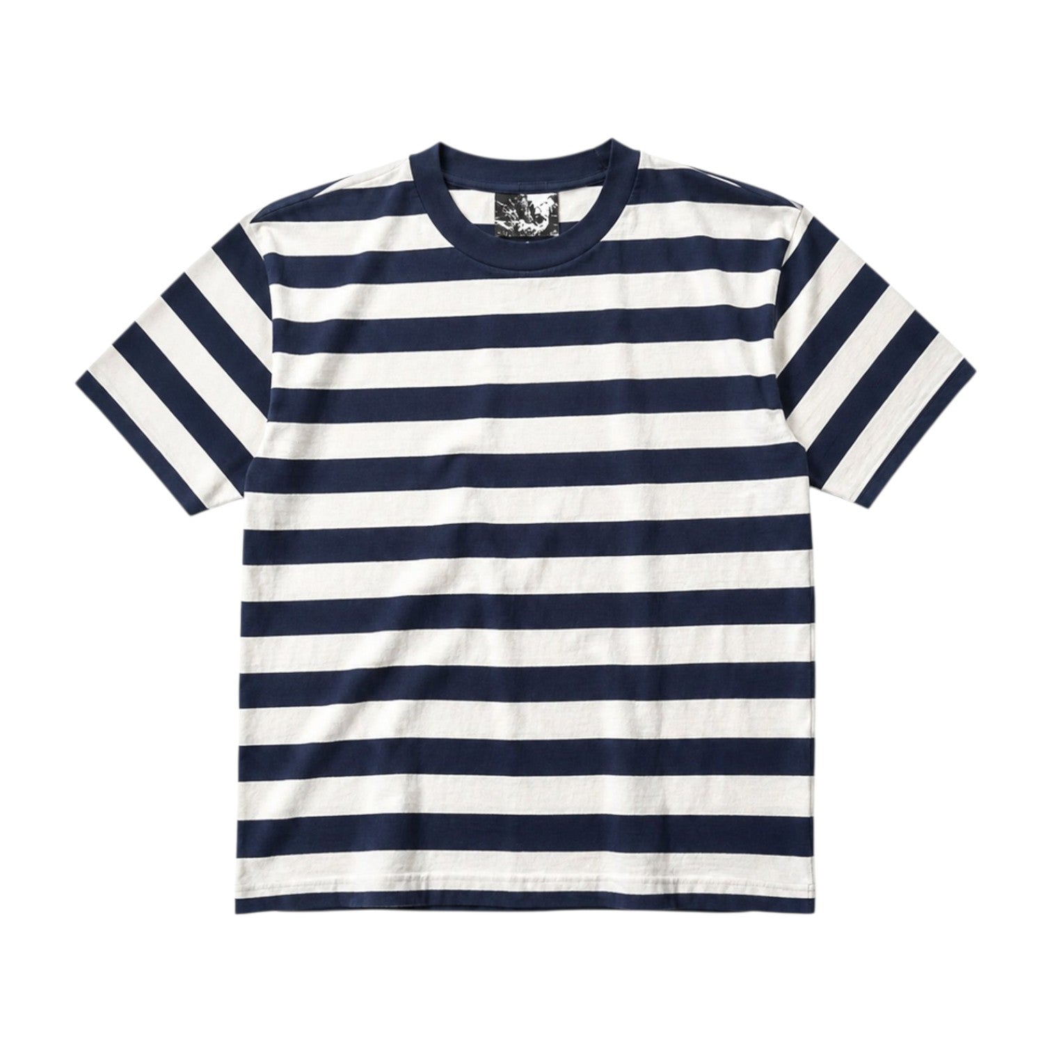 STRIPED BLANK TEE NAVY