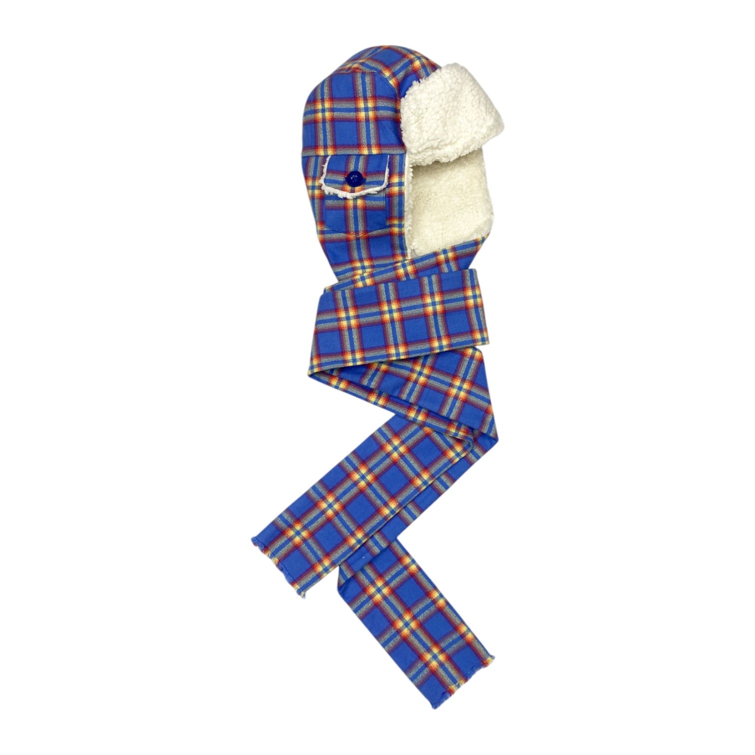 Trapper Hat Hooded Scarf (Blue)