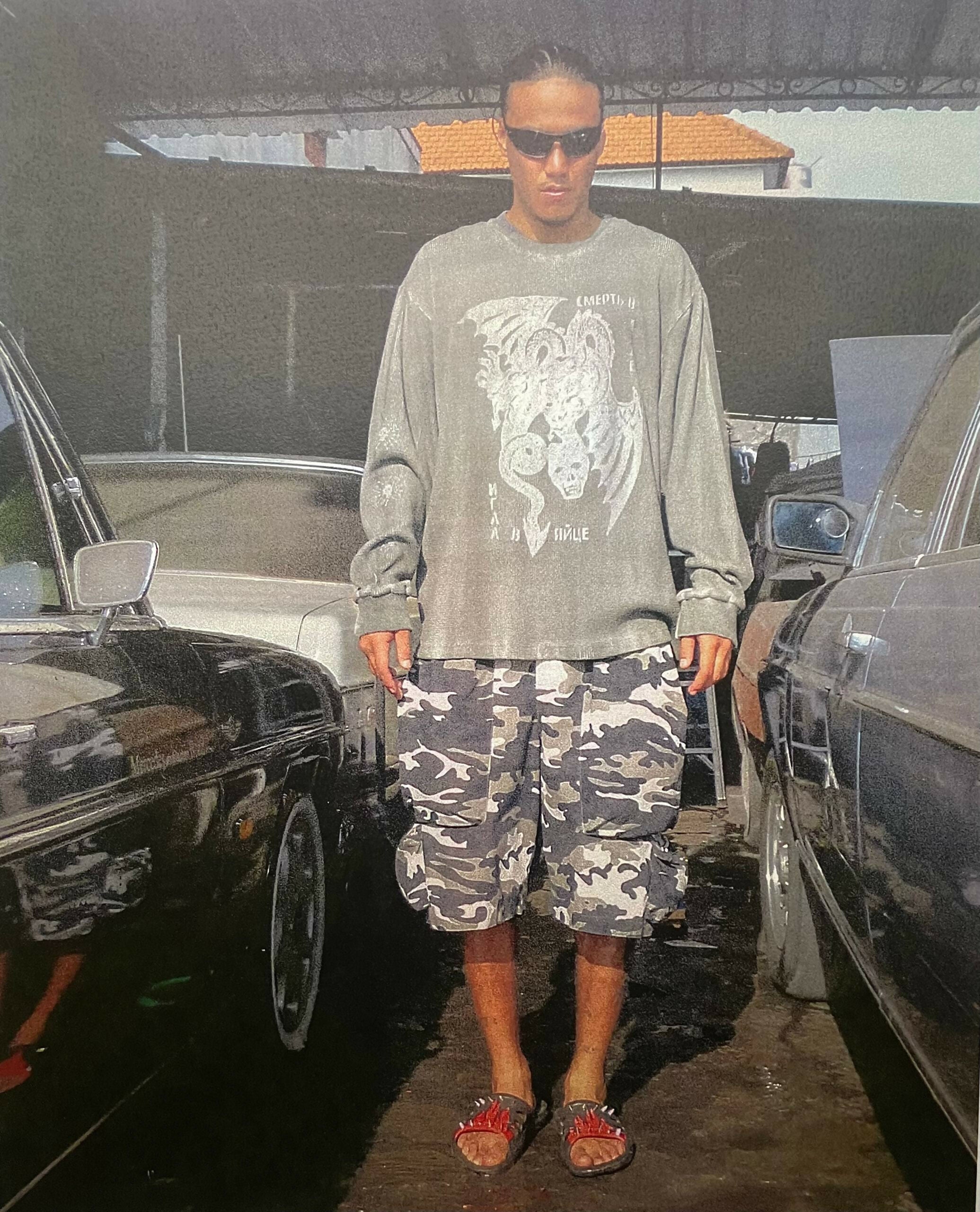 'Deathless' waffle longsleeve