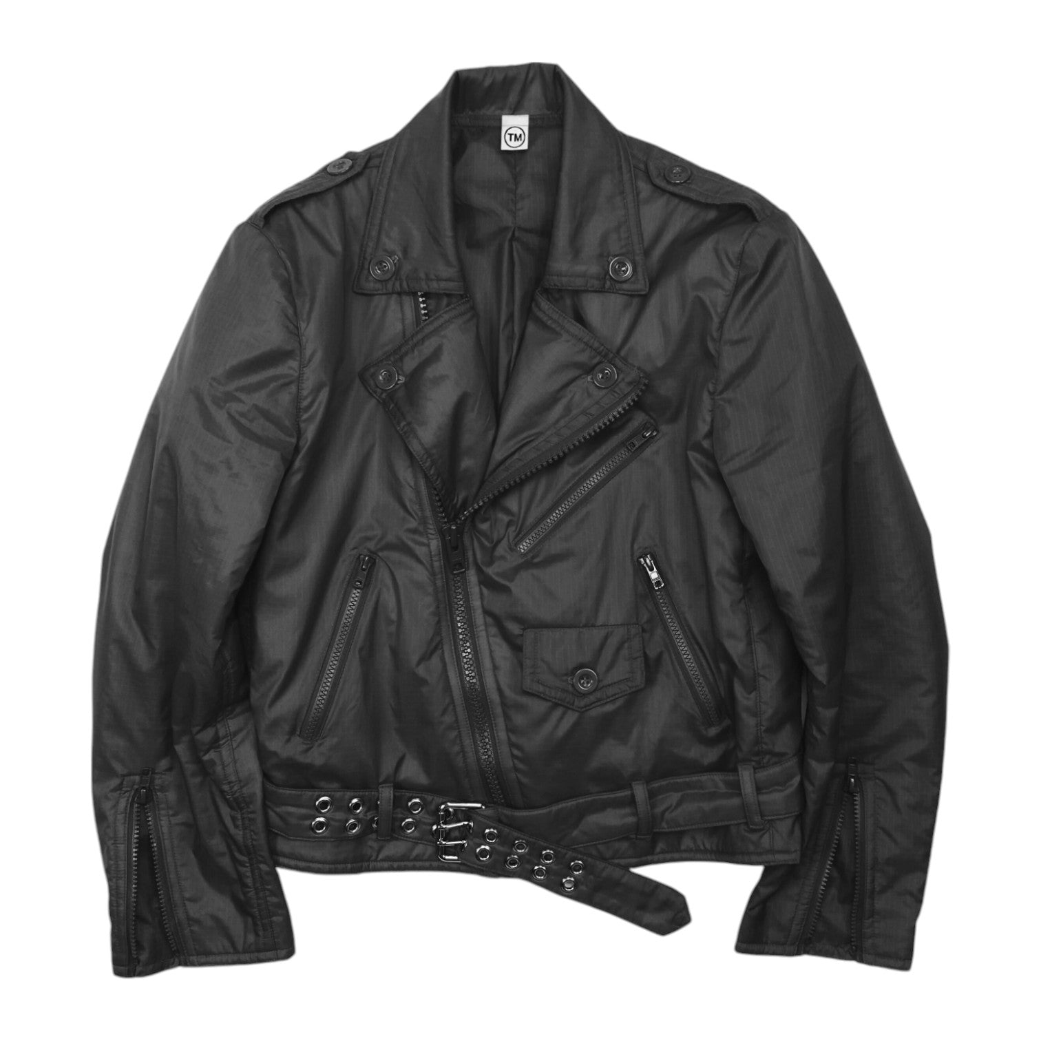 Ripstop Biker Jacket (Charcoal Black)