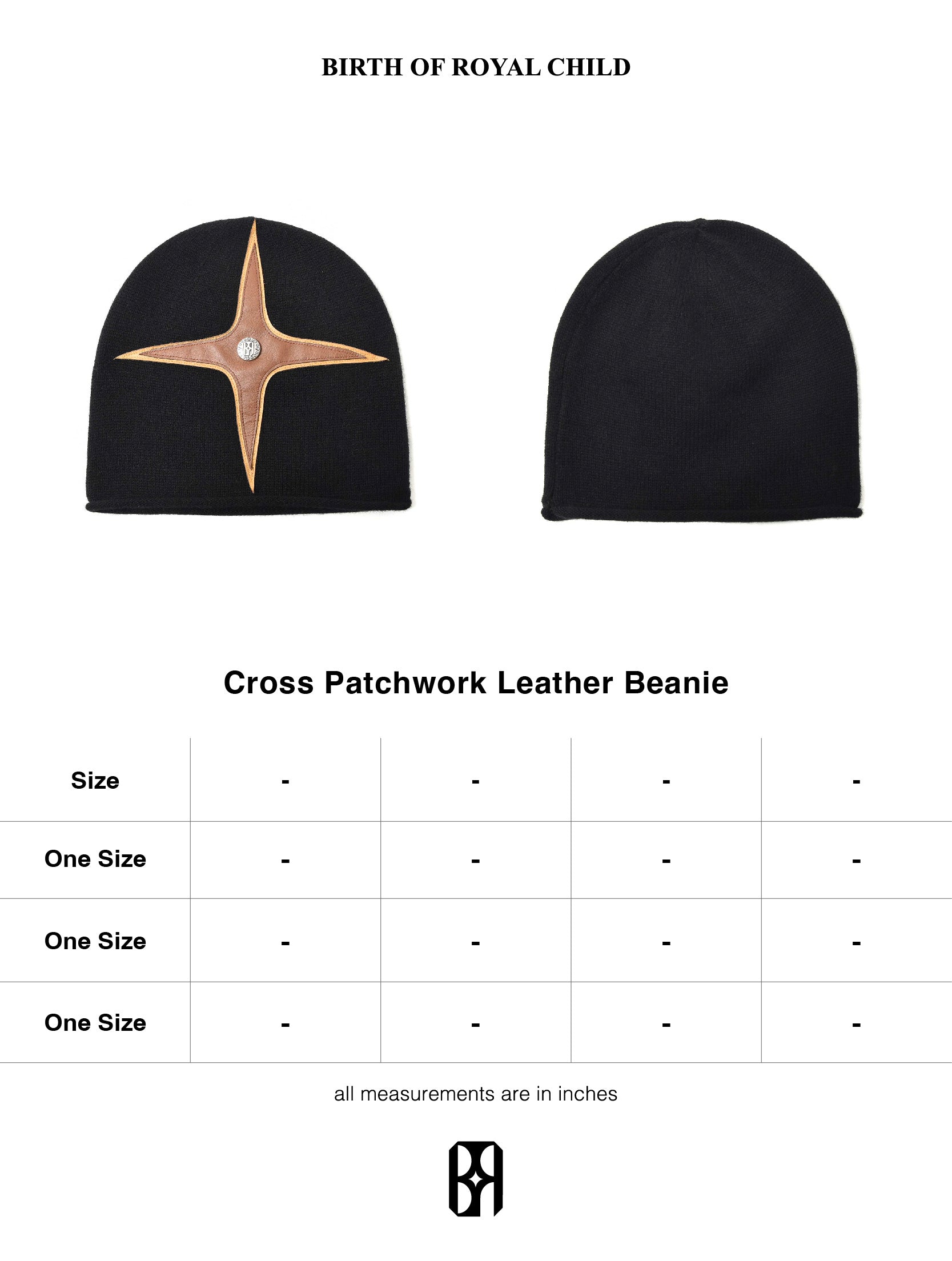 Cross-Patch Leather Beanie – Lowheads
