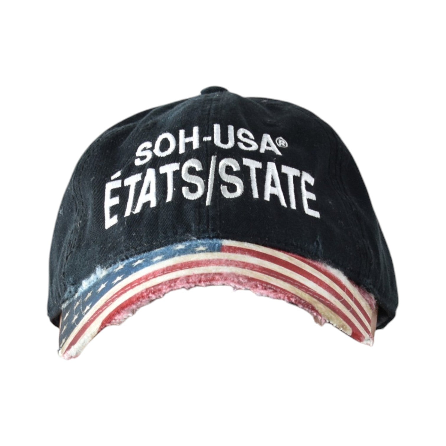 ÉTATS - Distressed Cap Black