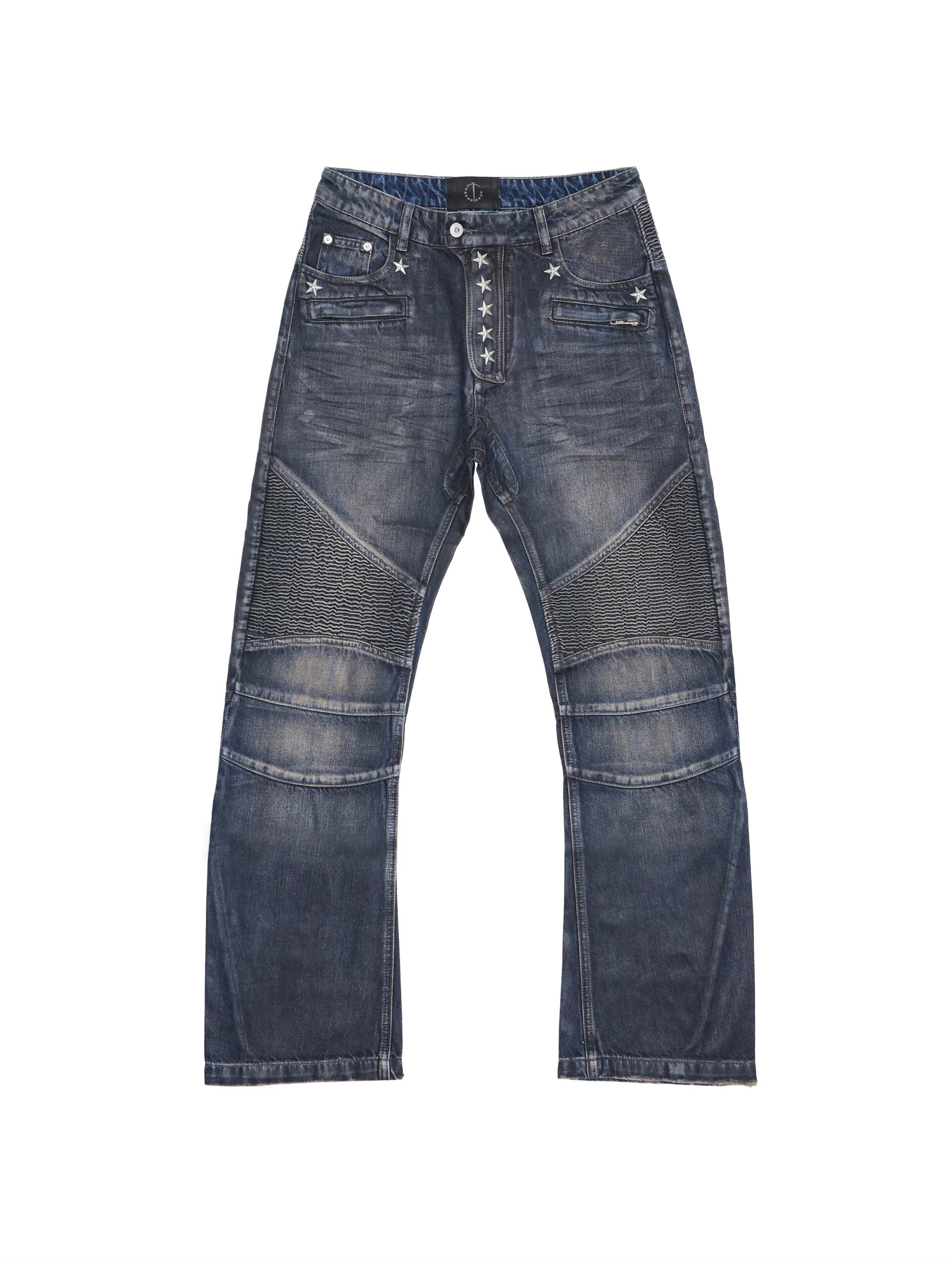 NINE-STAR PLEATED JEANS