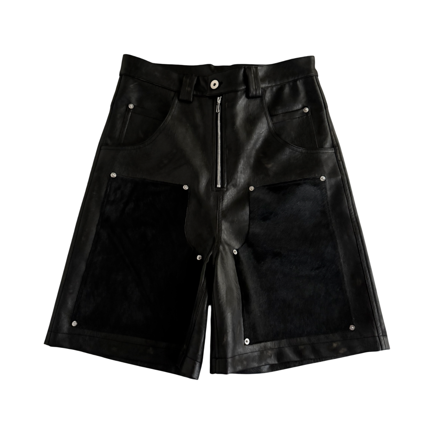 Leather Cowhide Shorts