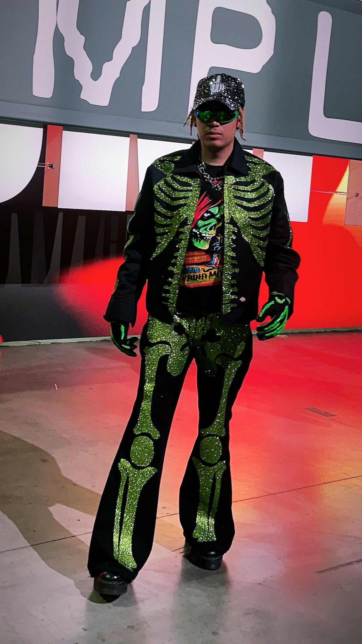 Slime Green Skeleton Kit Jacket
