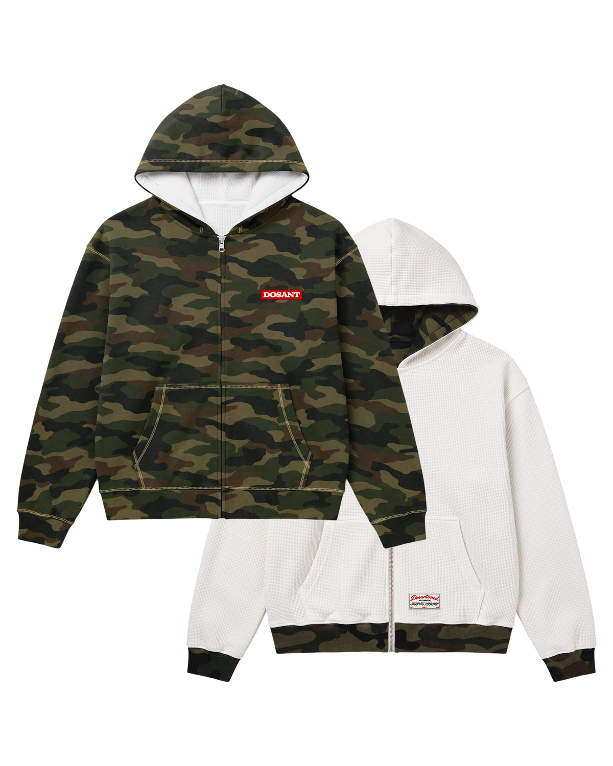 ZIP CAMO WAFFLE REVERSE