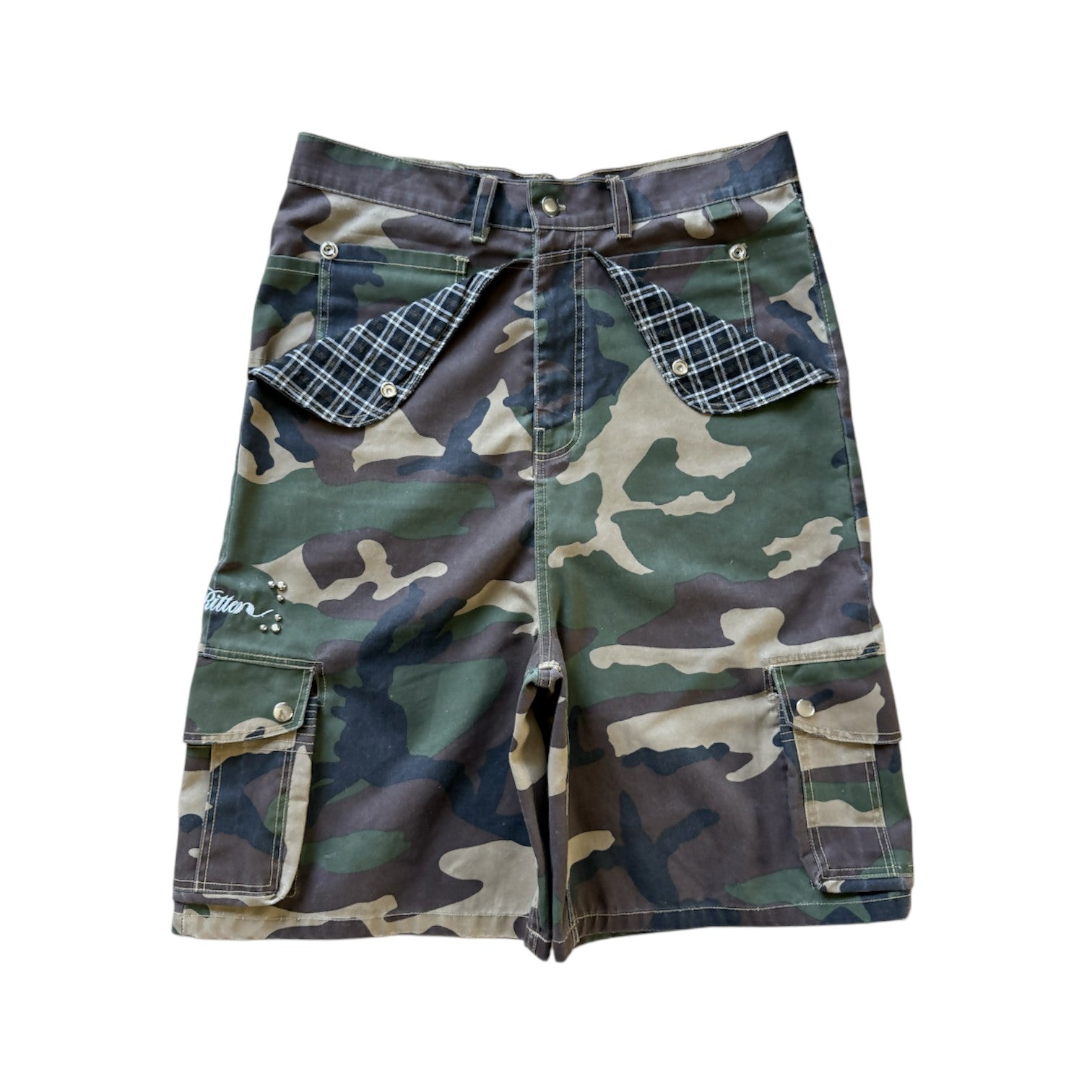 Camo Mule Pocket Cargo Shorts