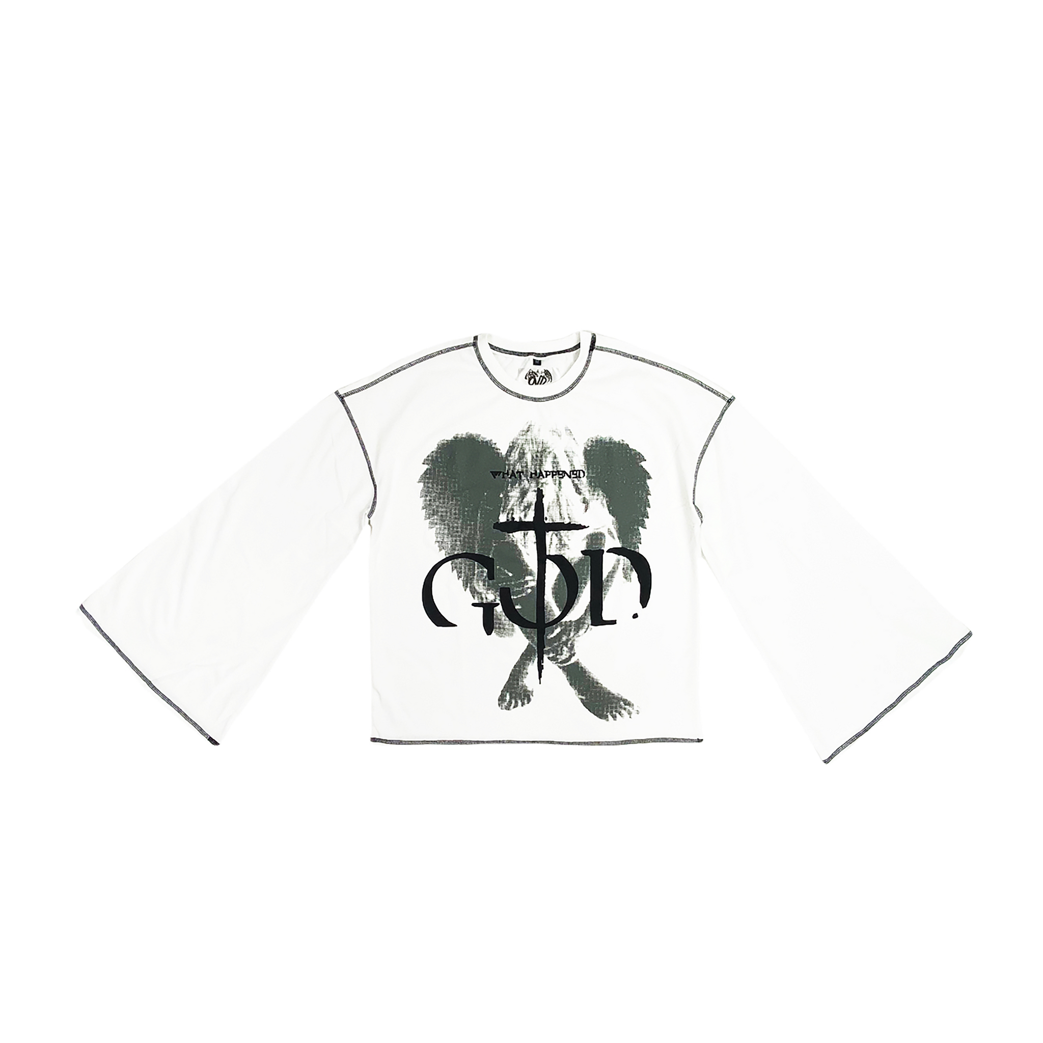 "HEAVYWEIGHT CONTRAST LONG SLEEVE" - WHITE