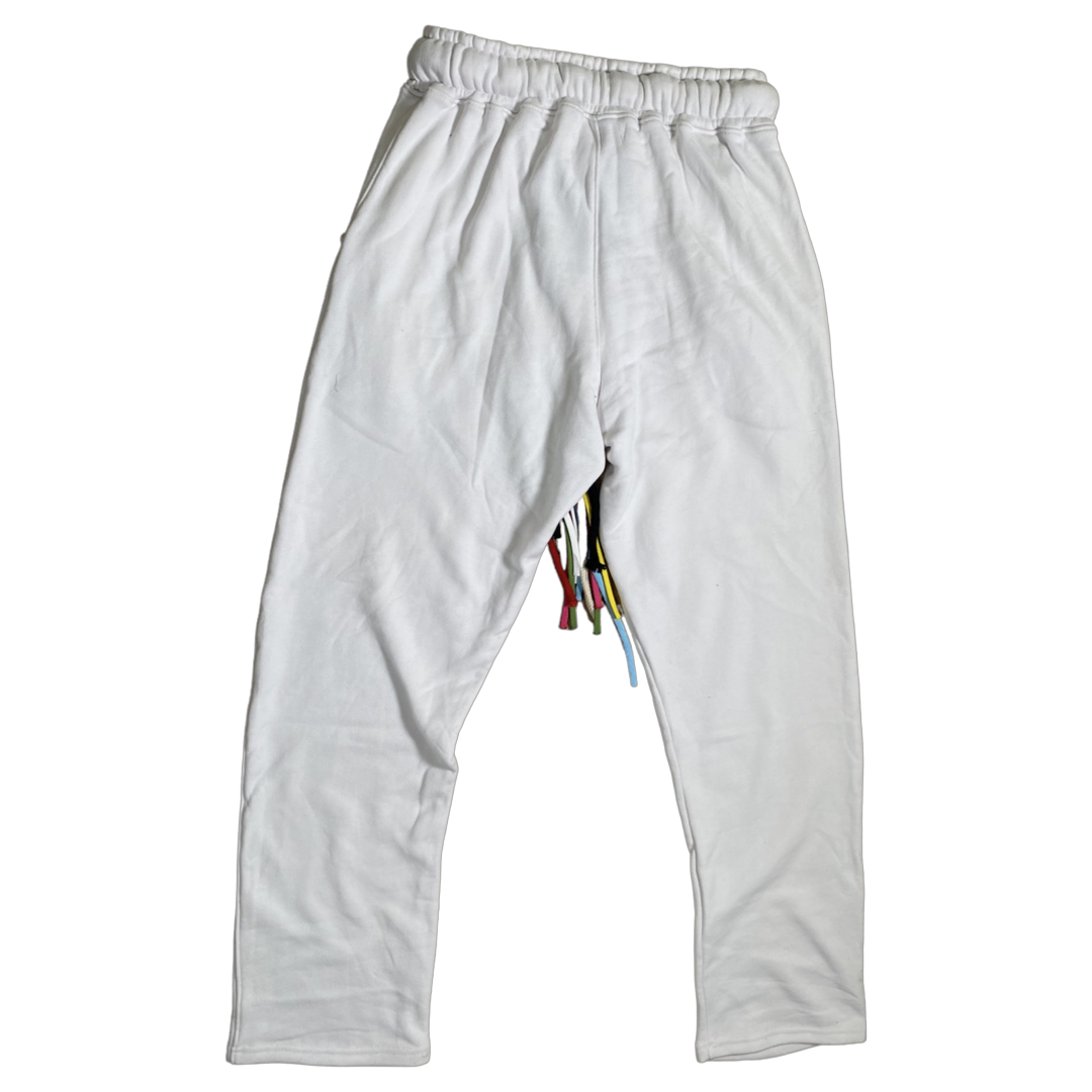 Multicord White Sweatpants