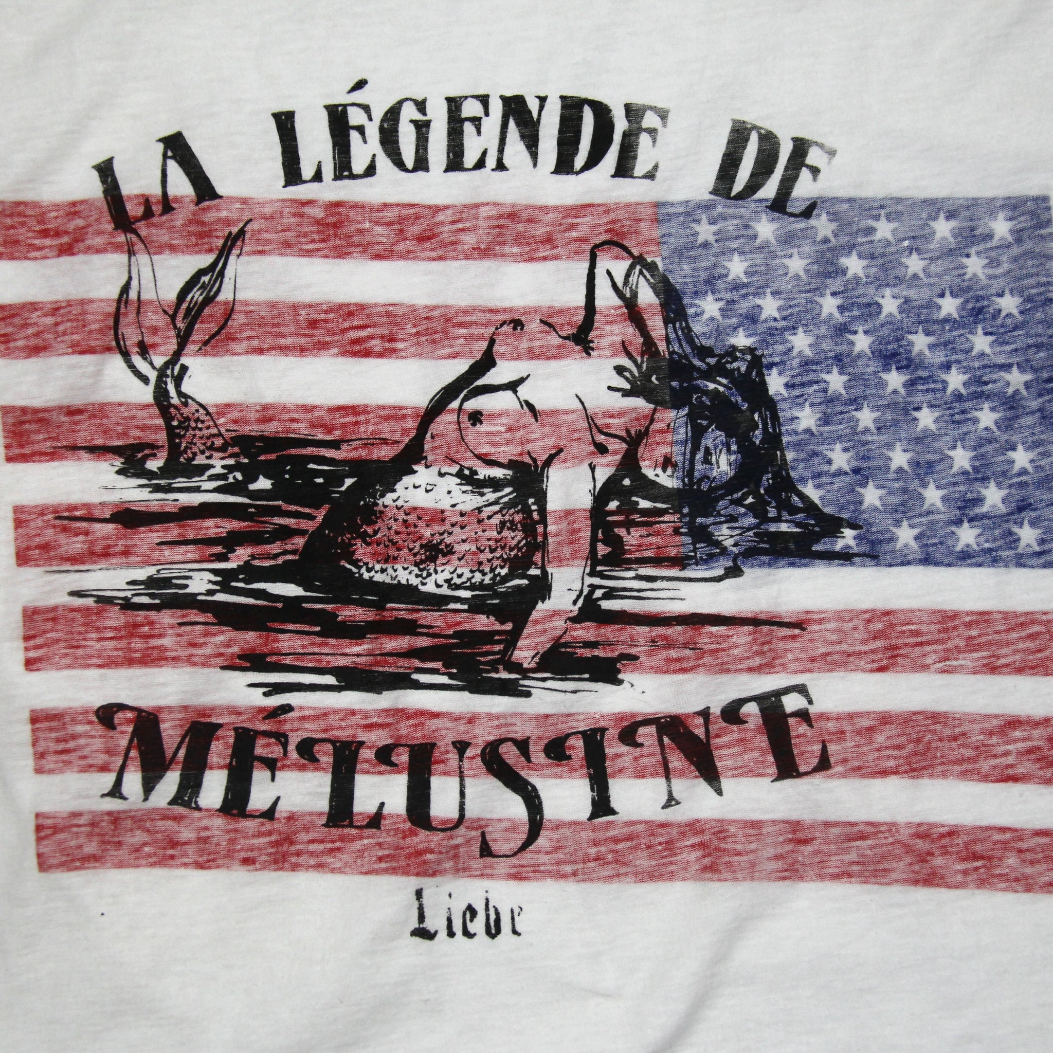 Liebe LLDM Exposed Seam USA Flag Shirt [XL]
