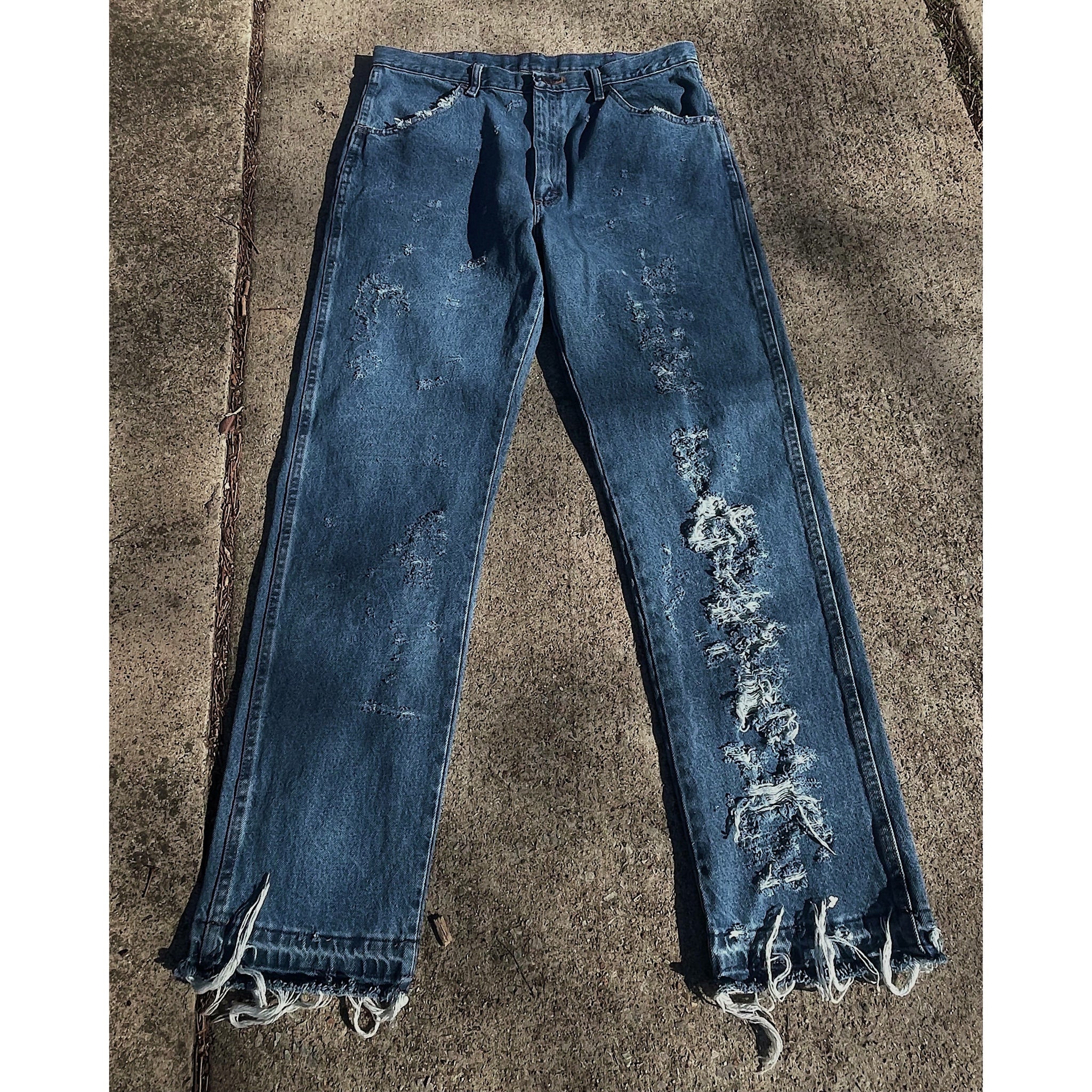 Washed Distressed Jean