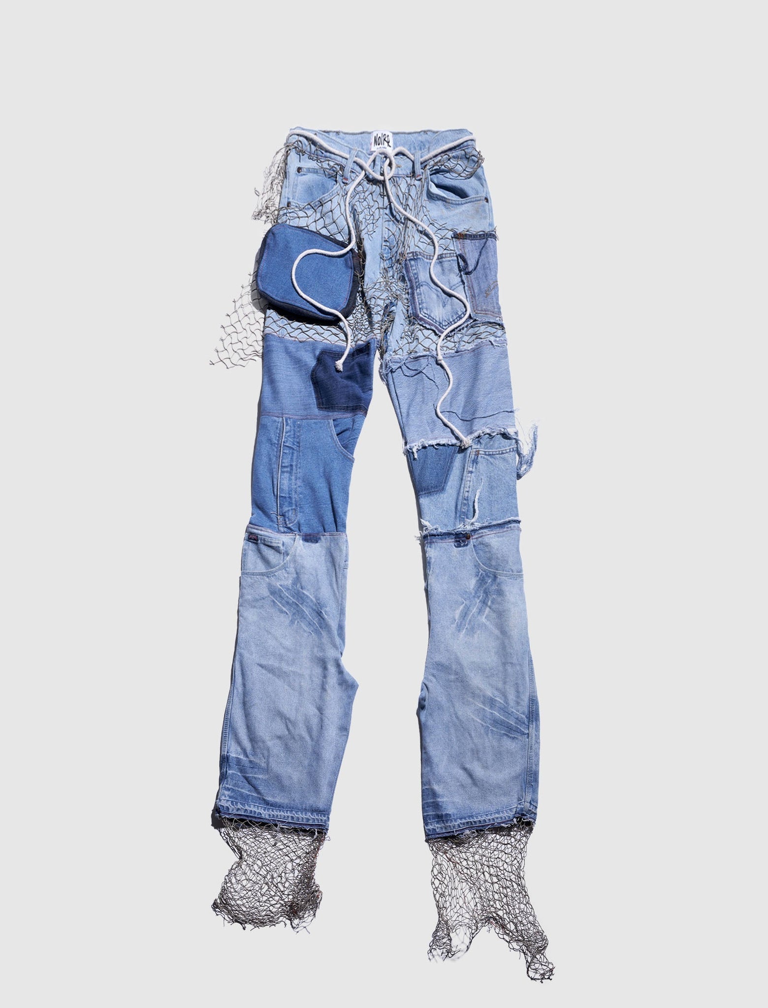 RECONSTRUCTED STACKED DENIM