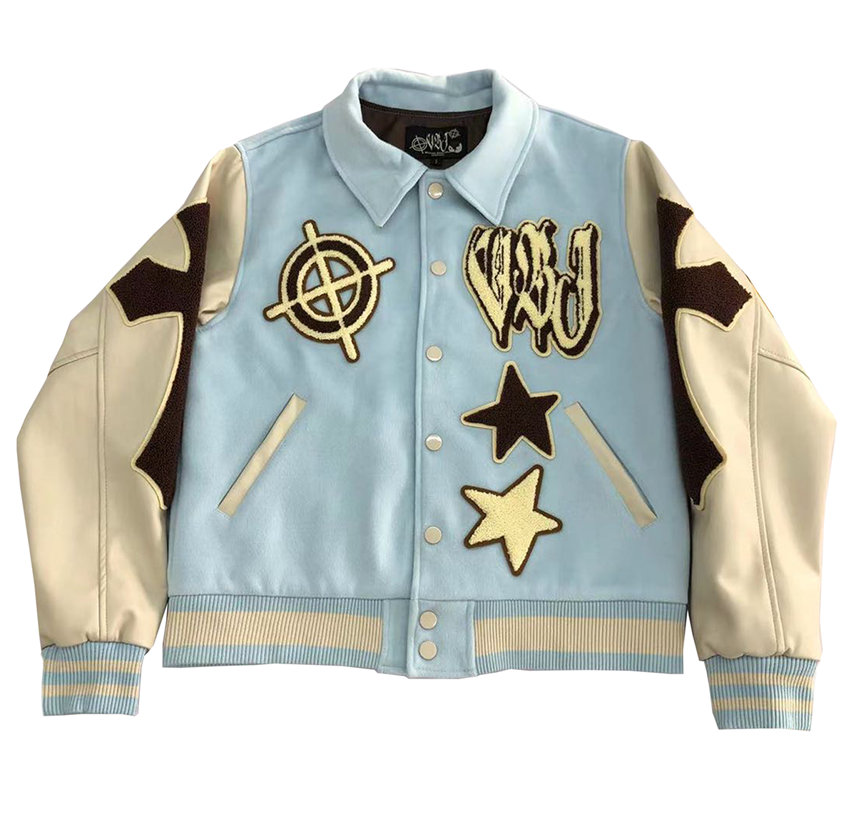 VBJ Varsity Jacket (BABY BLUE)