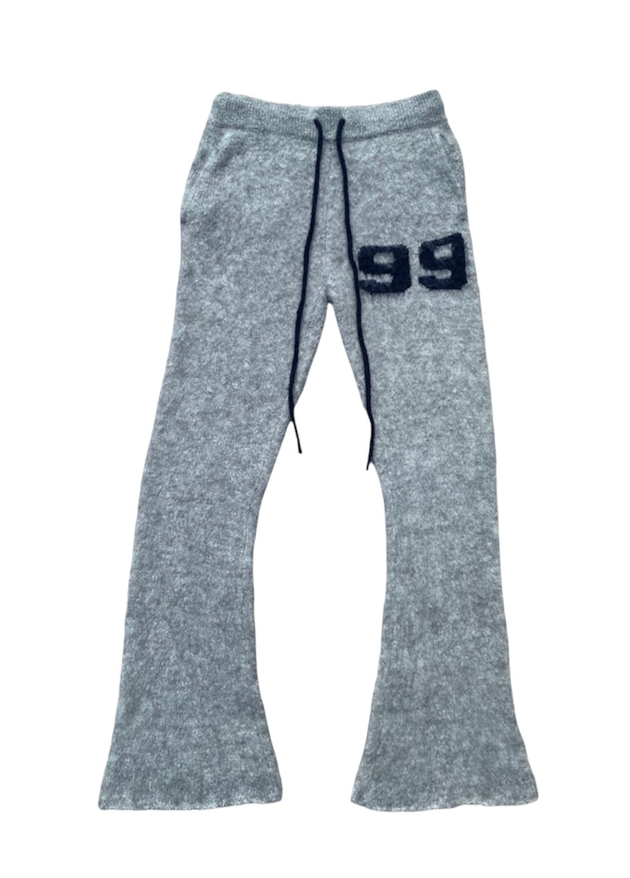 Mohair Flare Pants Grey